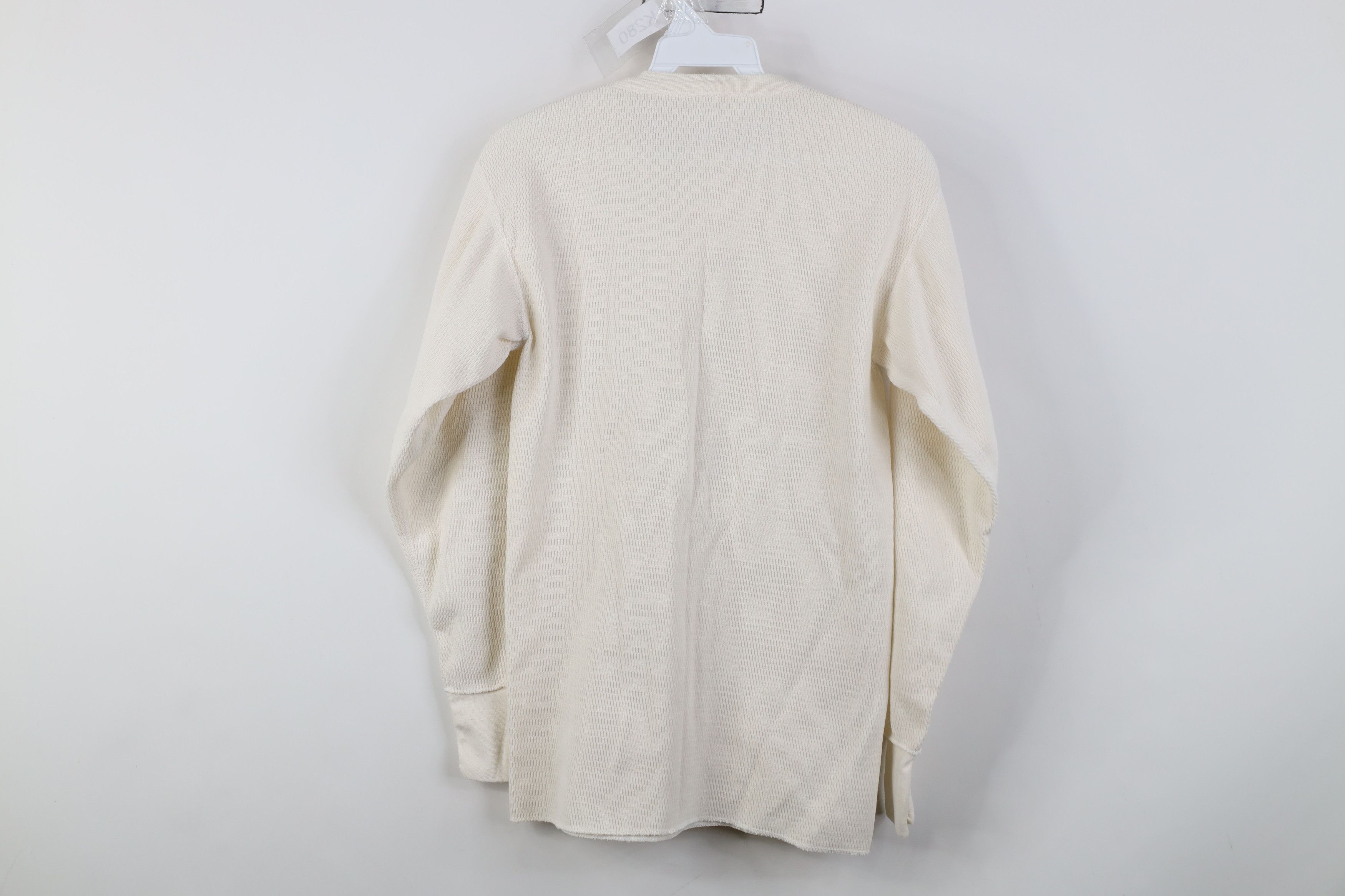 Vintage Vintage 90s Streetwear Waffle Knit Long Sleeve T-Shirt Size US S / EU 44-46 / 1 - 8 Thumbnail