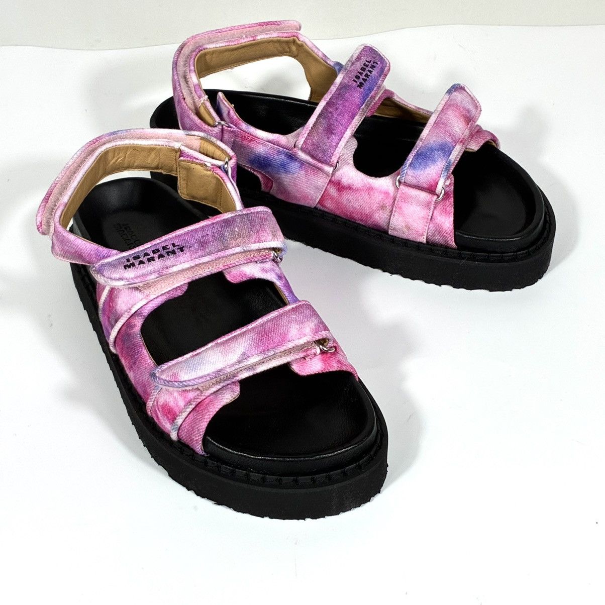 Isabel Marant Isabel Marant Madee Platform Sandal Mulberry Tie Dye 41 10 Size US 10 / IT 40 - 13 Thumbnail