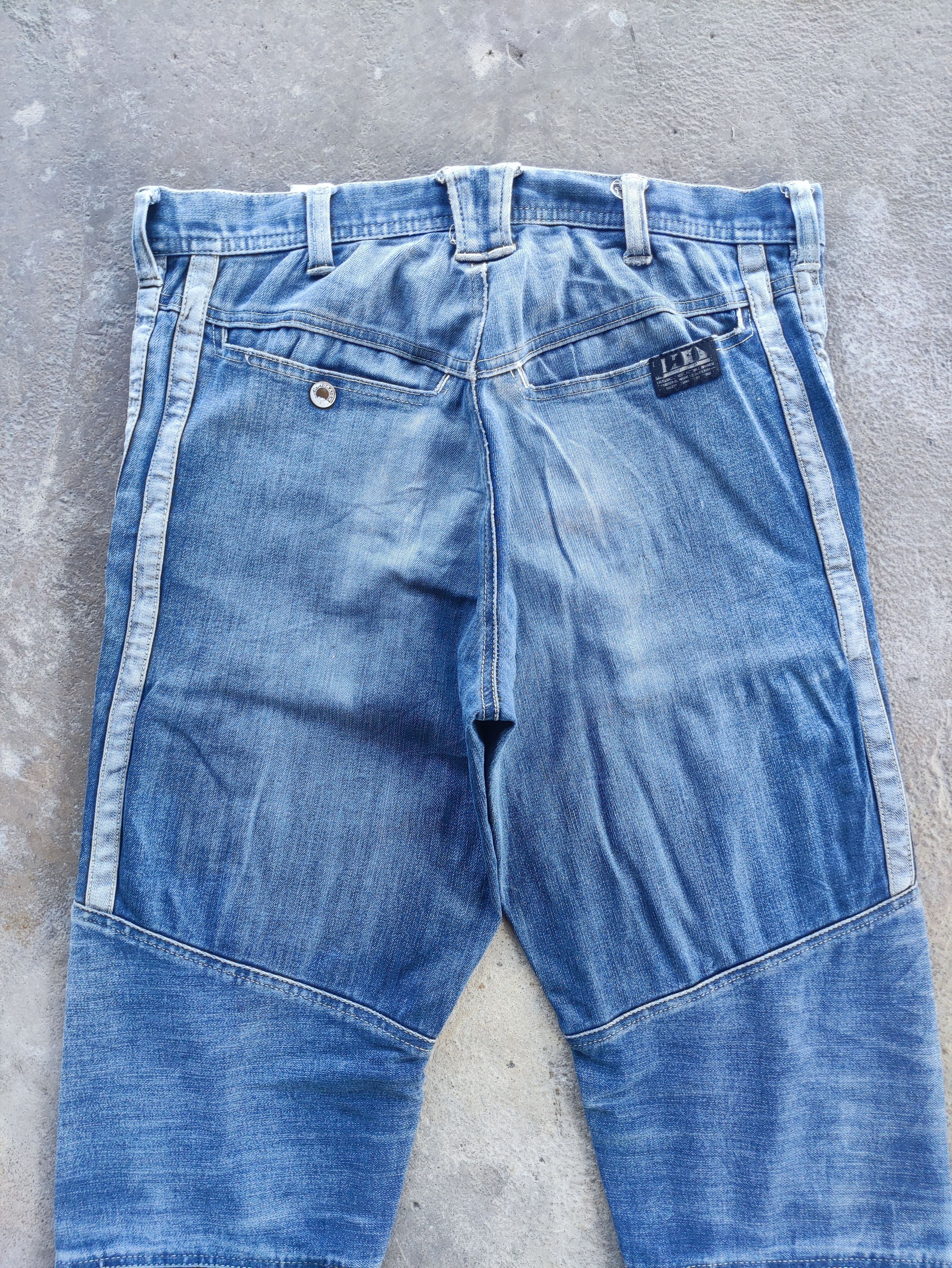Japanese Brand × Jean × Vintage W31 Vintage Japanese Cargo Denim Distressed Faded Pants Size US 33 - 9 Thumbnail
