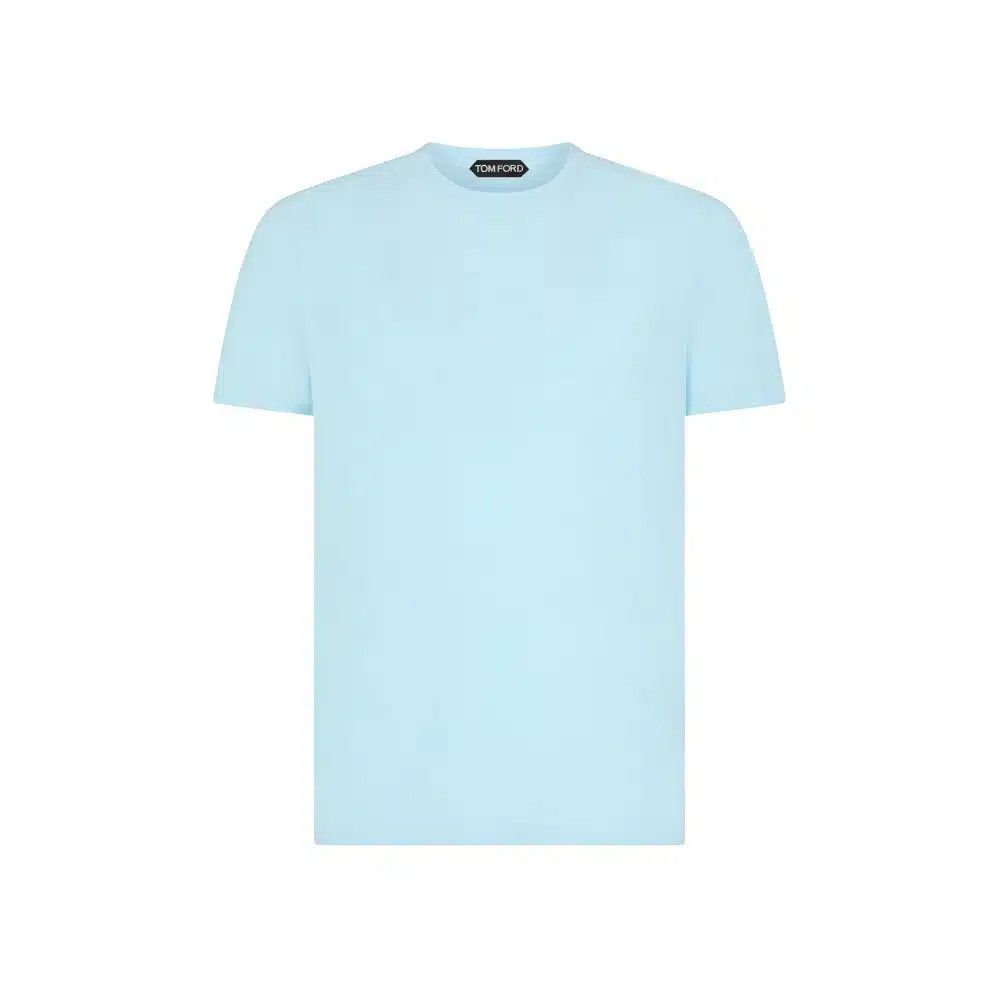 Tom Ford o1loc1c0226 JCS004 Crewneck T-Shirt in Light Blue Size US M / EU 48-50 / 2 - 1 Preview
