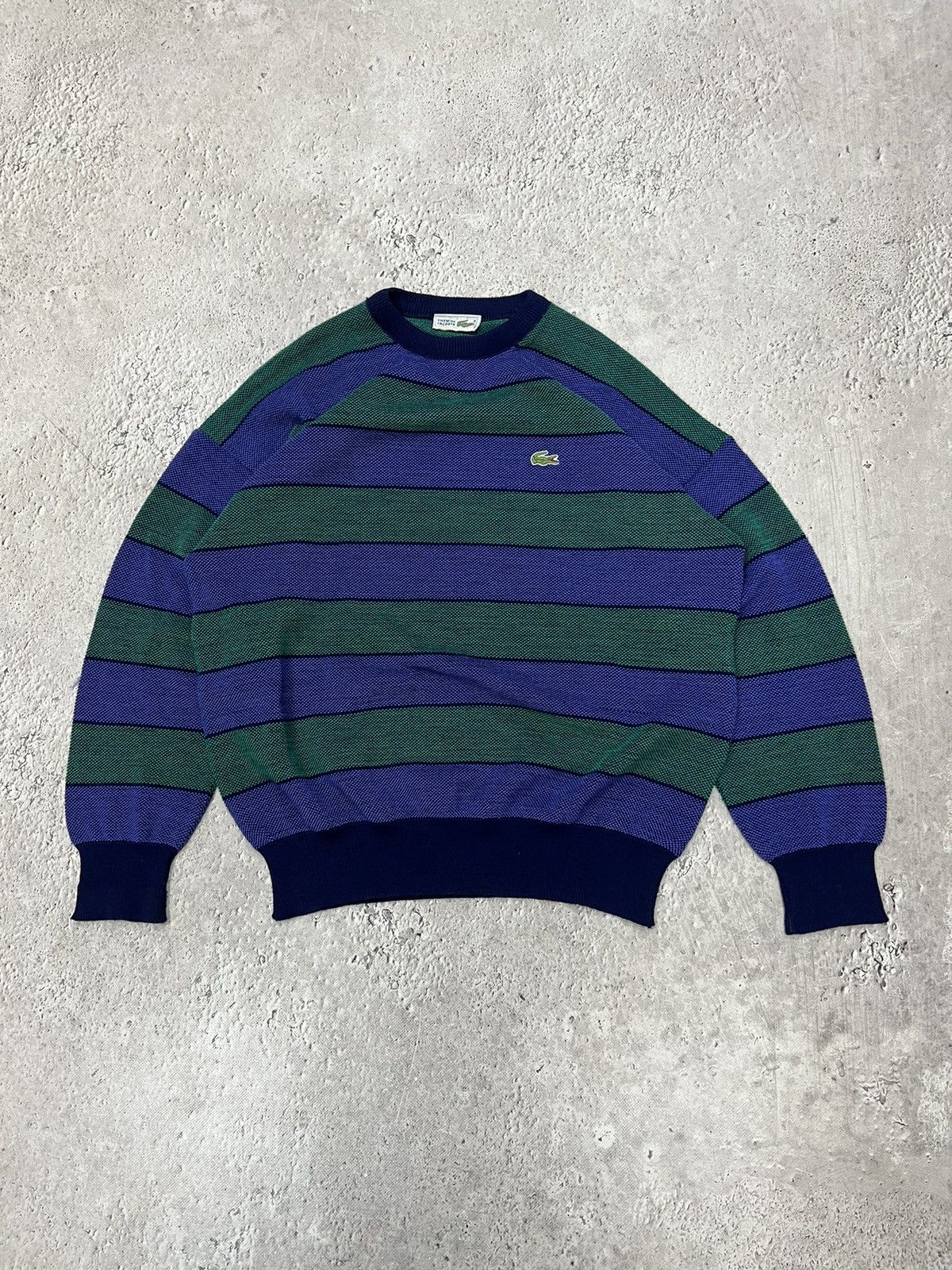 Lacoste × Vintage Lacoste vintage sweater striped size burgundy y2k Size US L / EU 52-54 / 3 - 2 Thumbnail