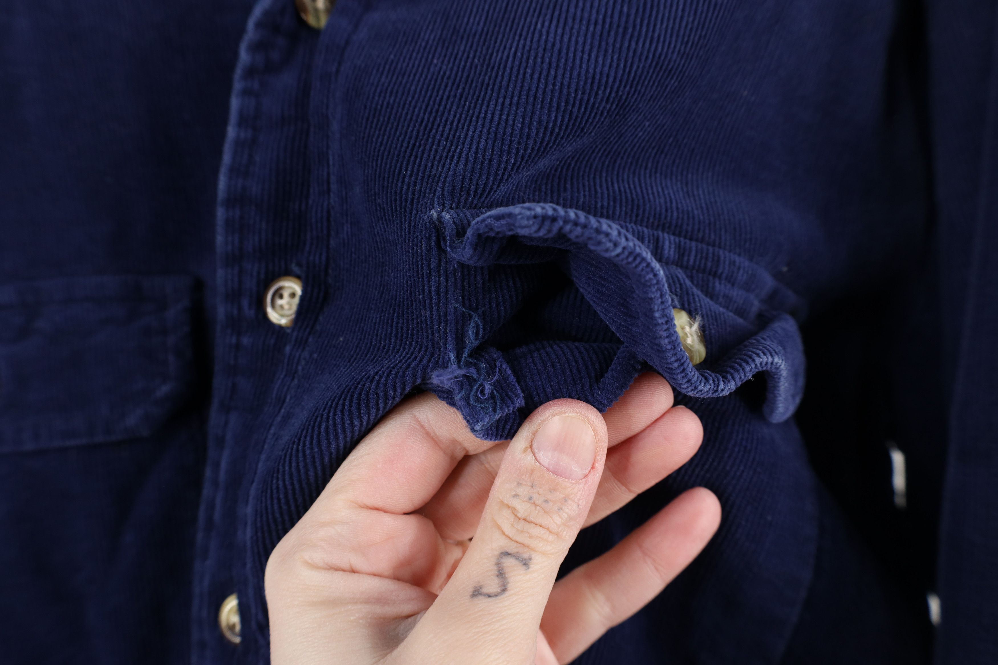 Vintage Vintage 70s Streetwear Corduroy Shirt Jacket Jac Shirt Size US L / EU 52-54 / 3 - 7 Thumbnail