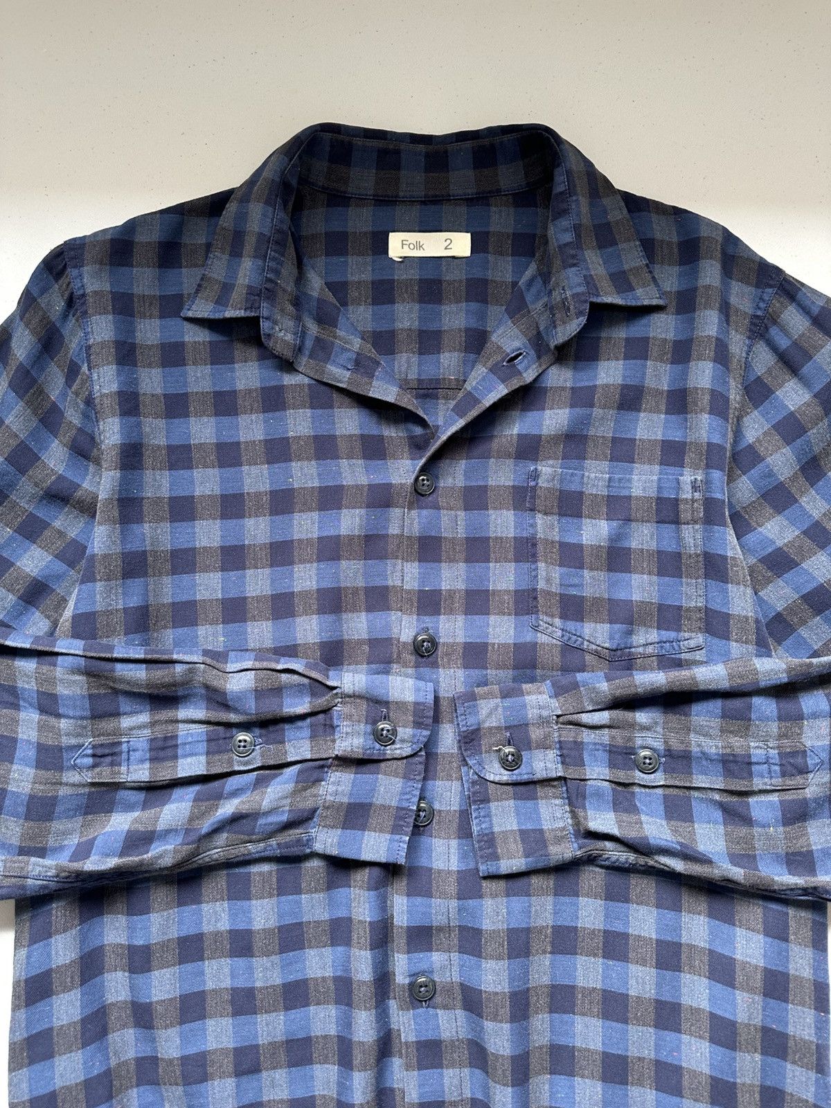 Folk Folk Flannel Button Up Shirt Size US M / EU 48-50 / 2 - 6 Thumbnail