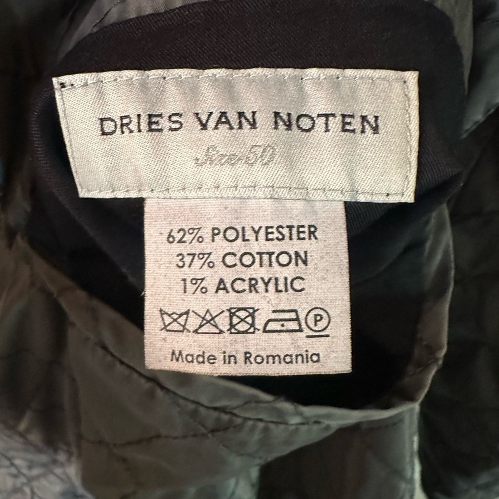 Dries Van Noten Vintage Grey Quilted Overcoat EU 50 Layered Winter Button Size US M / EU 48-50 / 2 - 2 Thumbnail