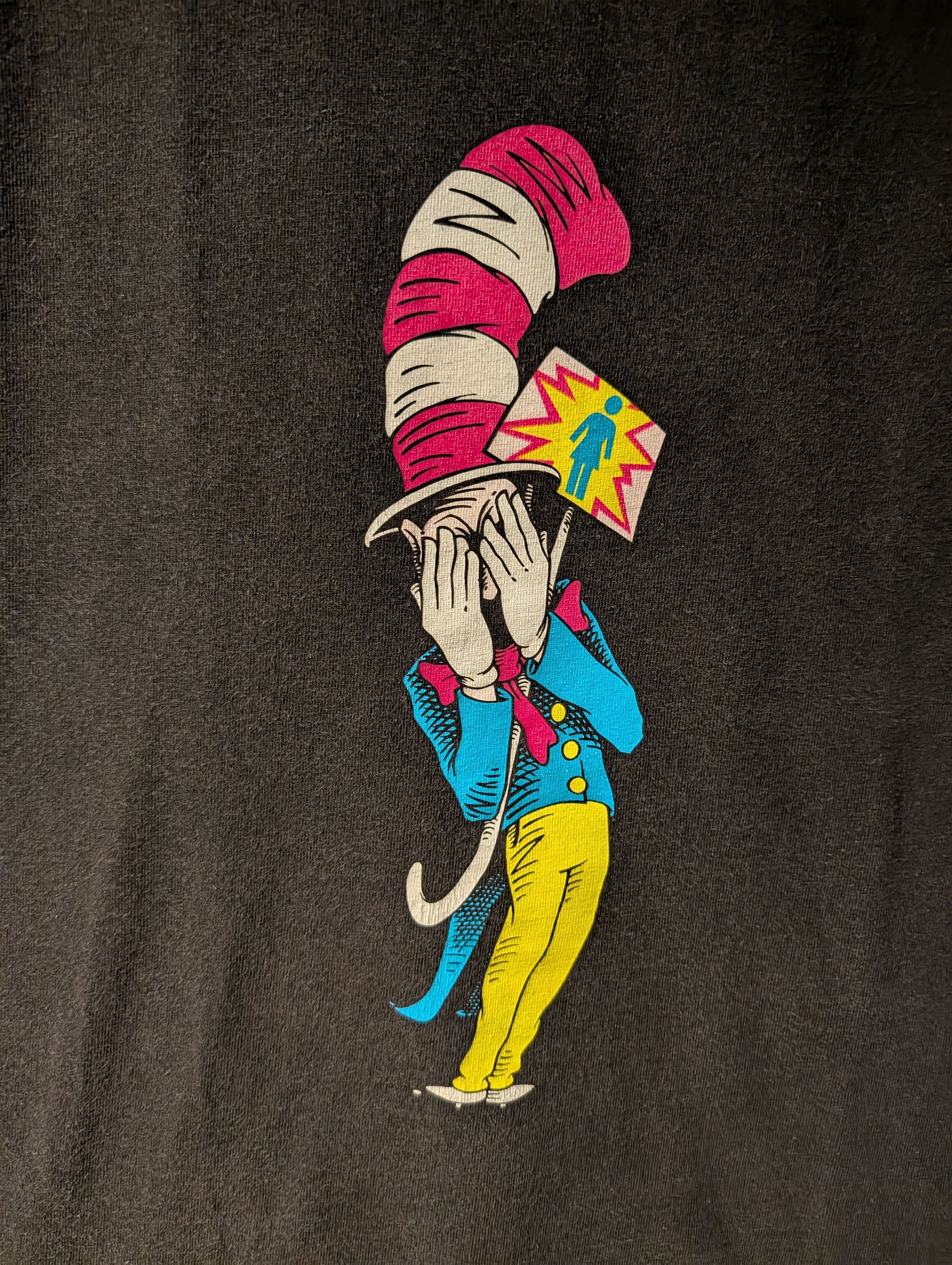Girl Skateboards Vintage Girl Skateboard Cat in the Hat Retro Skater T-Shirt Size US M / EU 48-50 / 2 - 2 Thumbnail
