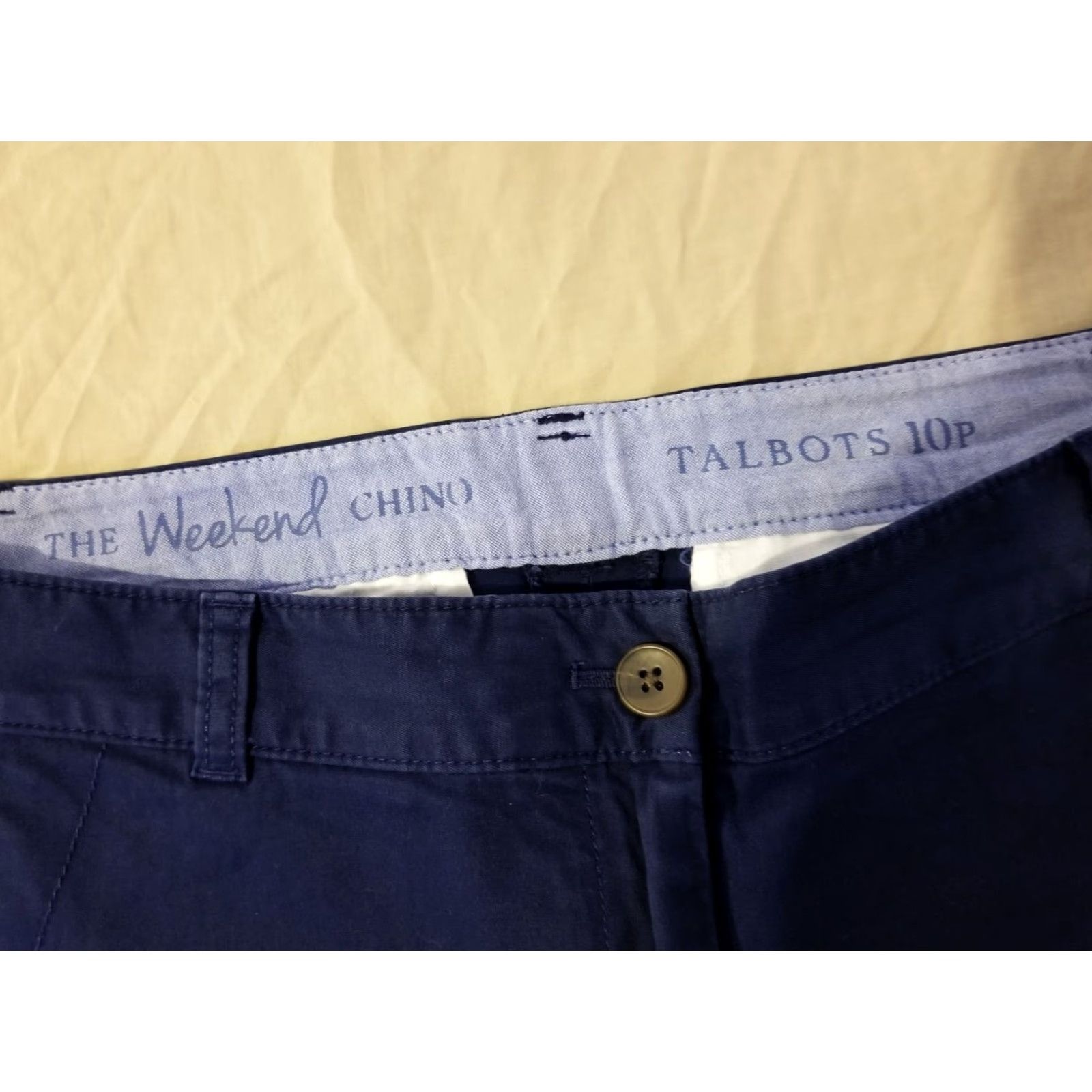 Talbots Womens Talbots Dress Pants Slim 6 Navy Blue Stretch Regular Pants Girls Mens - note: final position? Size 28" / US 6 / IT 42 - 5 Thumbnail