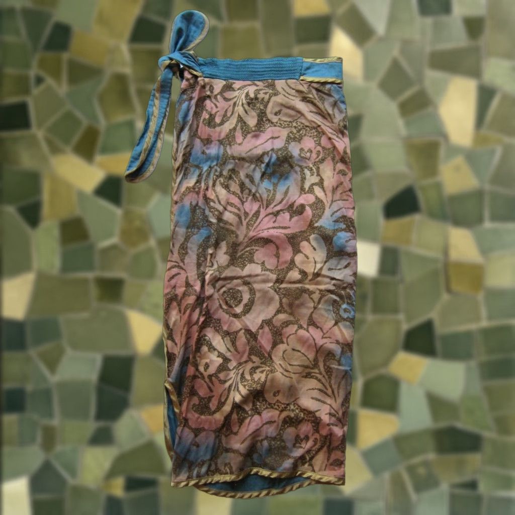 Vintage VINTAGE Jeanne Marc Skirt 8/10 Pink Midi Wrap High Rise Rayon Floral Women's Size 30" / US 8 / IT 44 - 1 Thumbnail