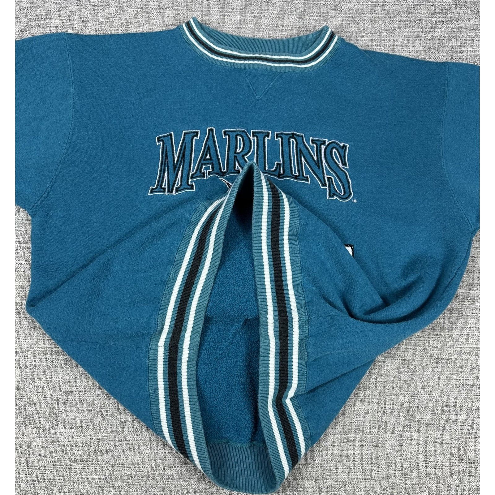 Logo Athletic Florida Marlins Sweatshirt Sz XL Blue MLB Logo Athletic 90s Size US XL / EU 56 / 4 - 6 Thumbnail
