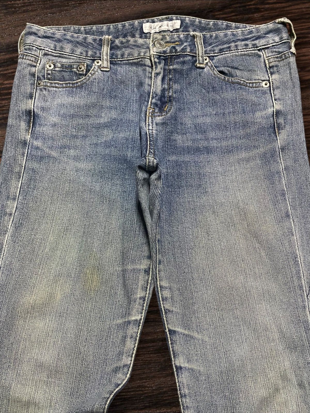 Japanese Brand Vtg Japanese Brand Glacer Light Wash Distressed Flare Jeans Size US 29 - 3 Thumbnail