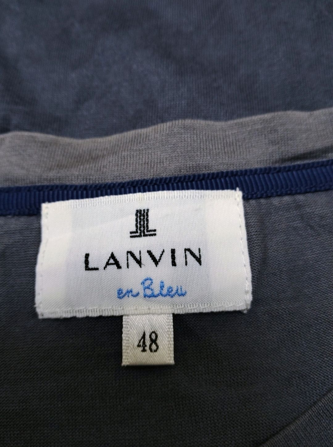 Designer × Lanvin Vintage Lanvin 10 coin en bleu Shirt Size US M / EU 48-50 / 2 - 2 Thumbnail