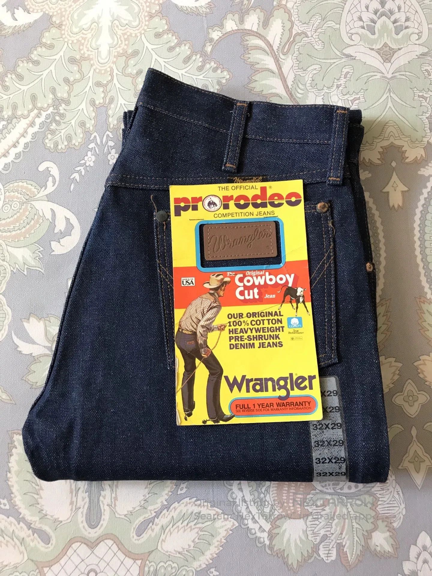 Wrangler 90s Wrangler 13MWZ Raw Denim Jeans. Size US 32 / EU 48 - 1 Thumbnail