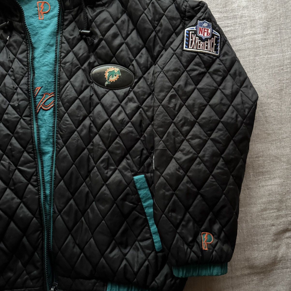 NFL × Pro Player Vintage Miami Dolphins Jacket Size US XL / EU 56 / 4 - 6 Thumbnail