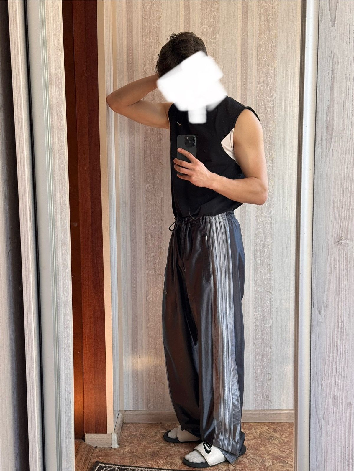 Adidas × Vintage Vintage Adidas Baggy Adibreak Track Pants Size US 34 / EU 50 - 4 Thumbnail