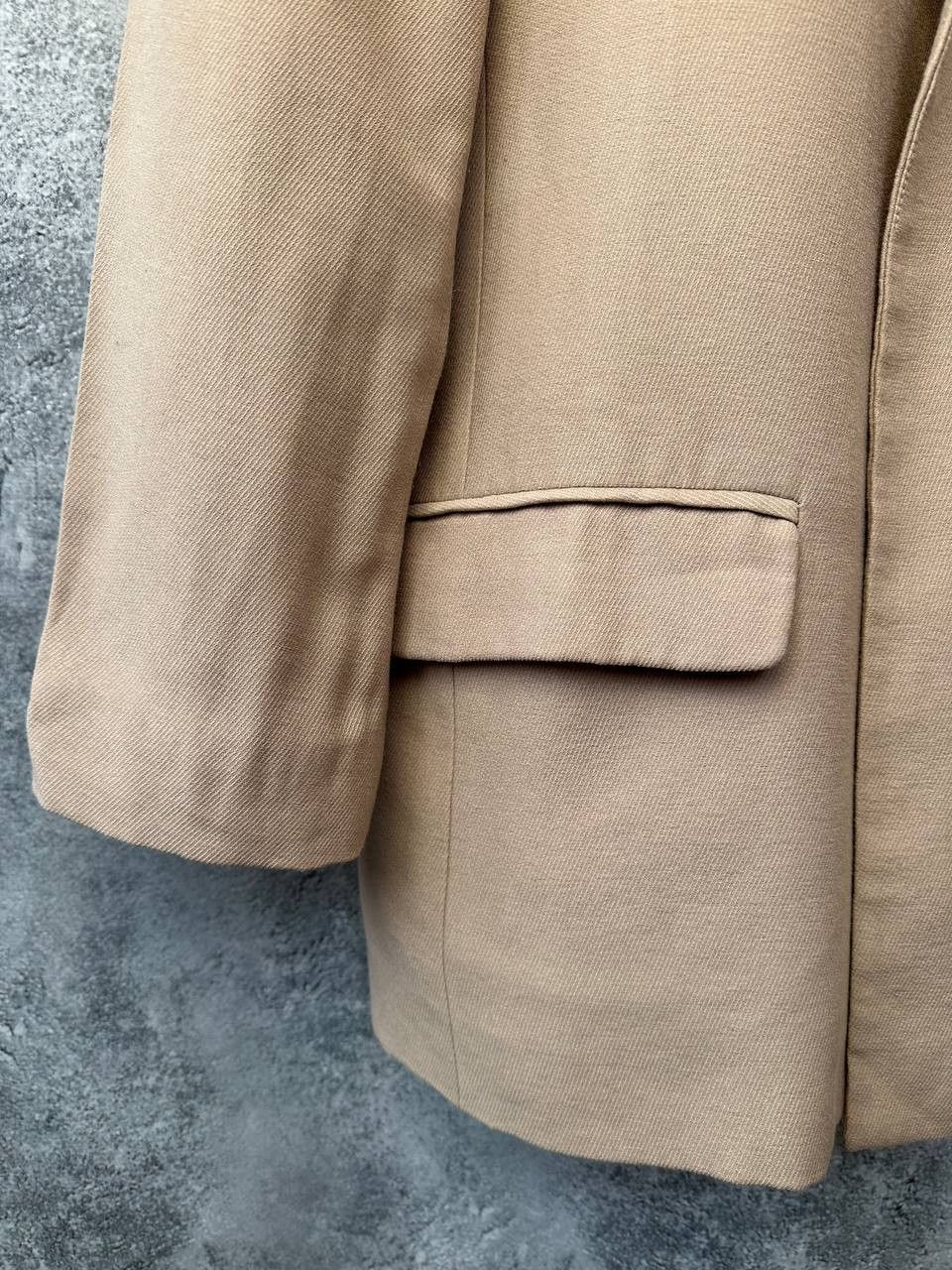 Allsaints ALLSAINTS Aleida Blazer Womens Beige Open Front Long Sleeve Size L / US 10 / IT 46 - 7 Thumbnail