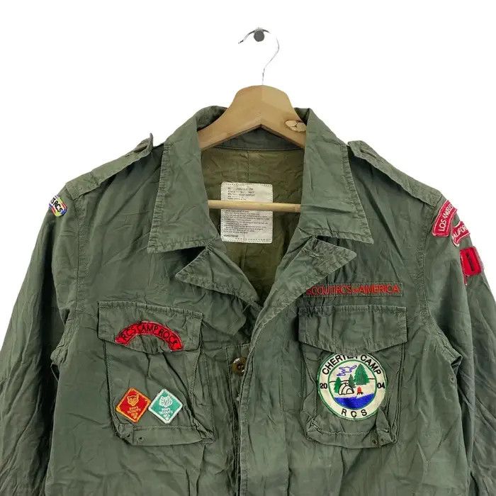 Vintage Vtg RODEO CROWN MILITARY Patchwork Army Jacket Parka Scout Size S / US 4 / IT 40 - 2 Thumbnail