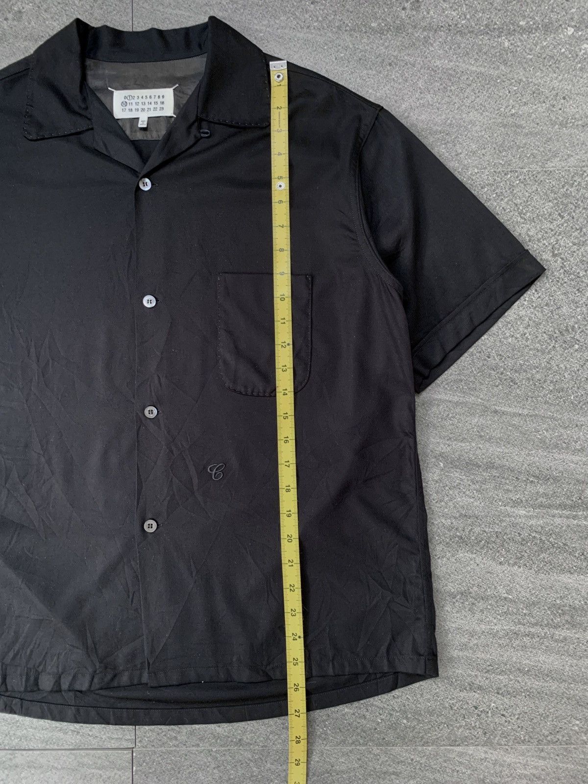 Maison Margiela FREE IMPORT TAX C Embroidery Viscose Camp Collar Shirt Size US M / EU 48-50 / 2 - 12 Thumbnail