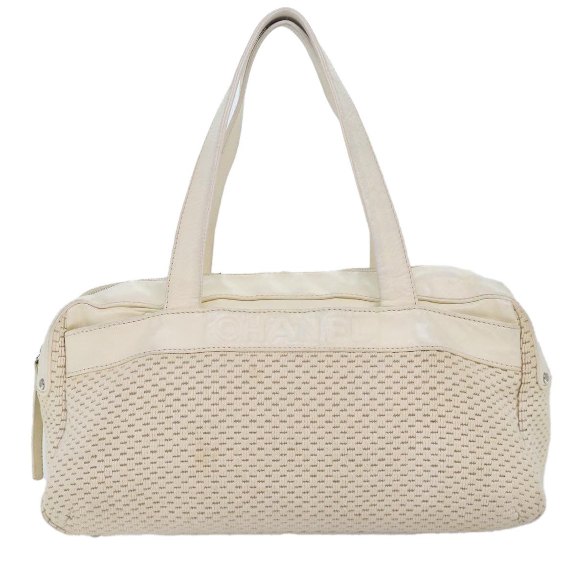 Chanel Beige Canvas Handbag (Pre-Owned) Size ONE SIZE - 1 Thumbnail