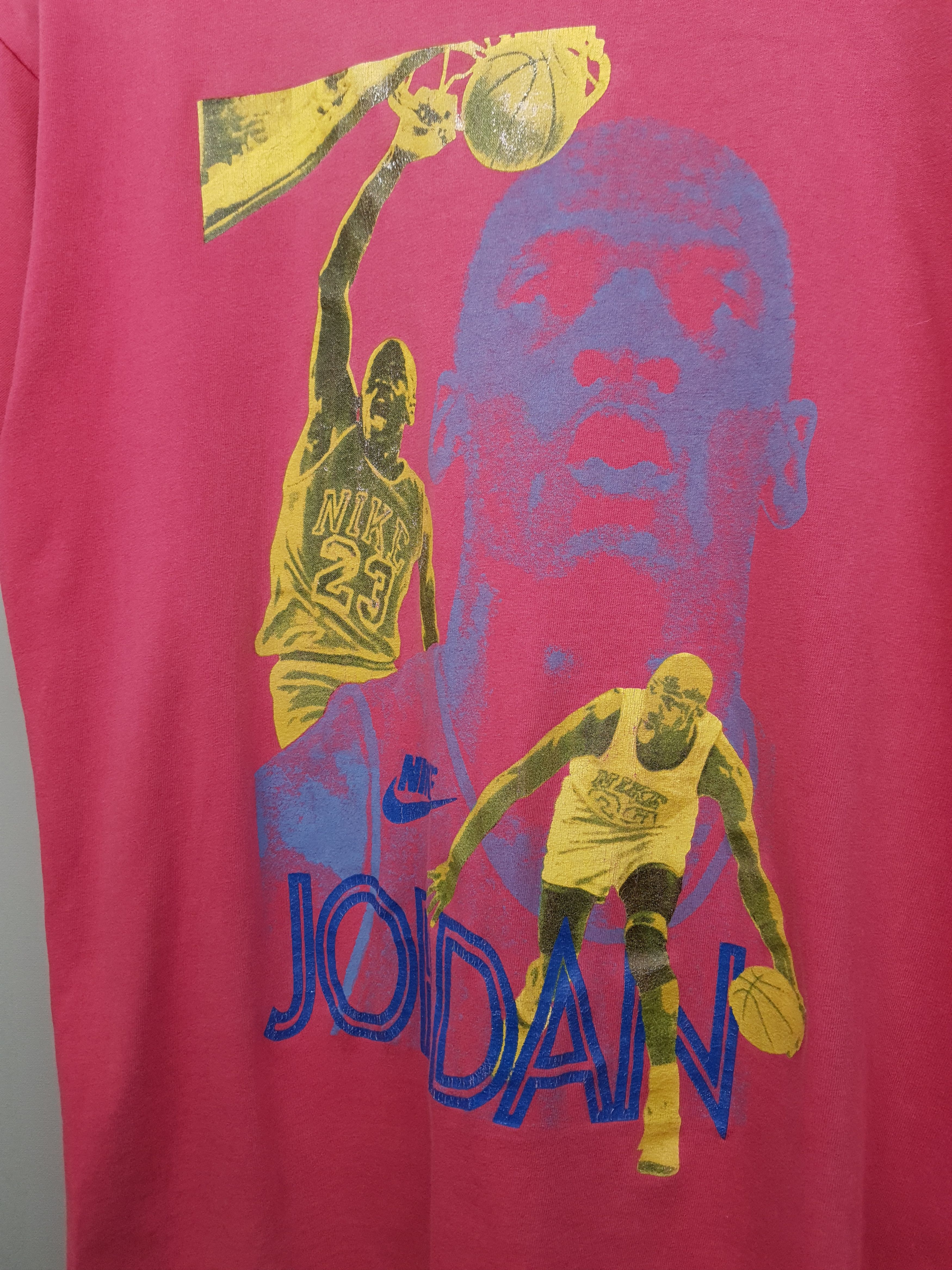 Jordan Brand 80s Nike Air Jordan AOP Looney Tunes Pink Crewneck T Shirt Size US M / EU 48-50 / 2 - 3 Thumbnail
