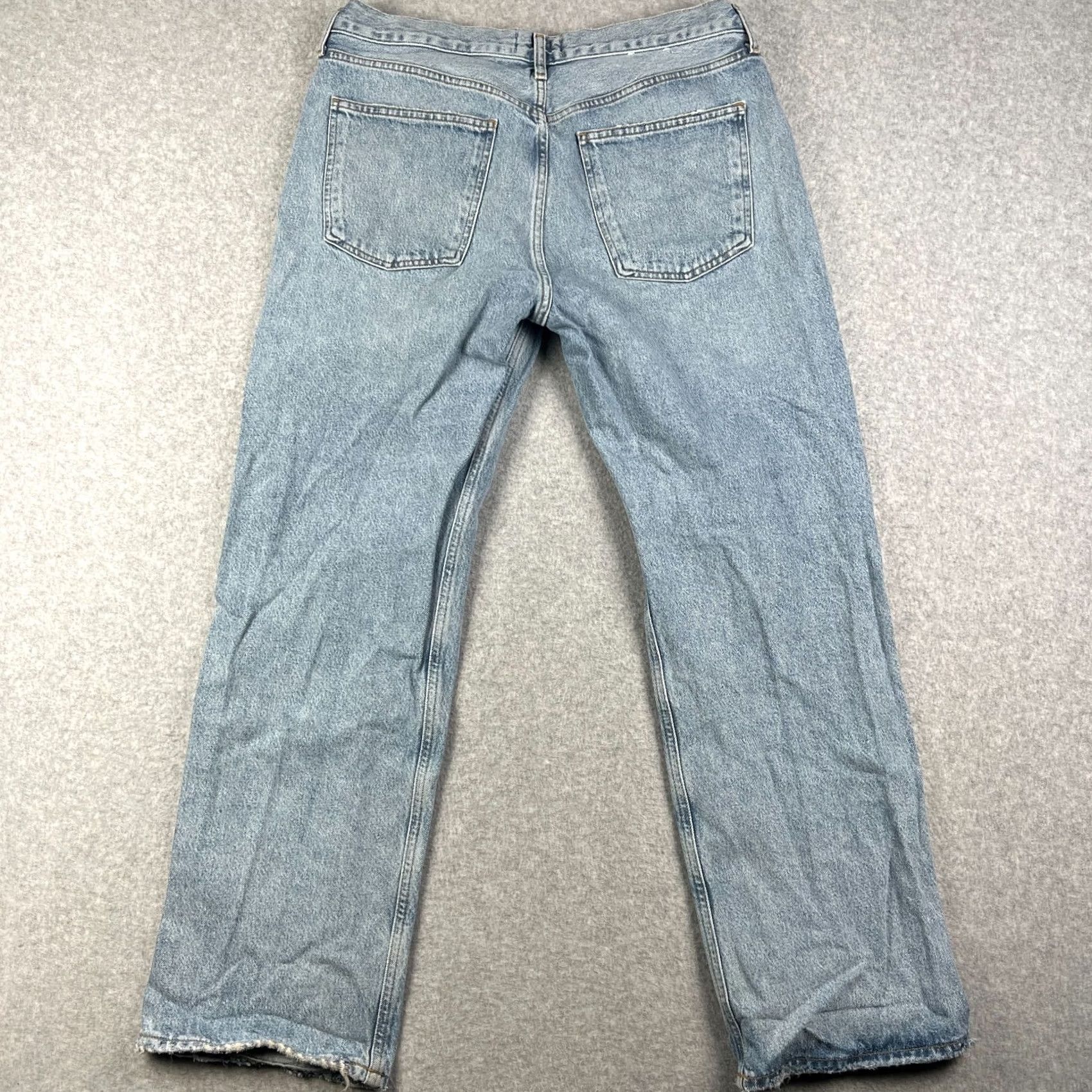 Agolde AGOLDE Fran Straight Jeans Womens Blue Cotton 31 Size 24" / US 00 / IT 34 - 2 Thumbnail