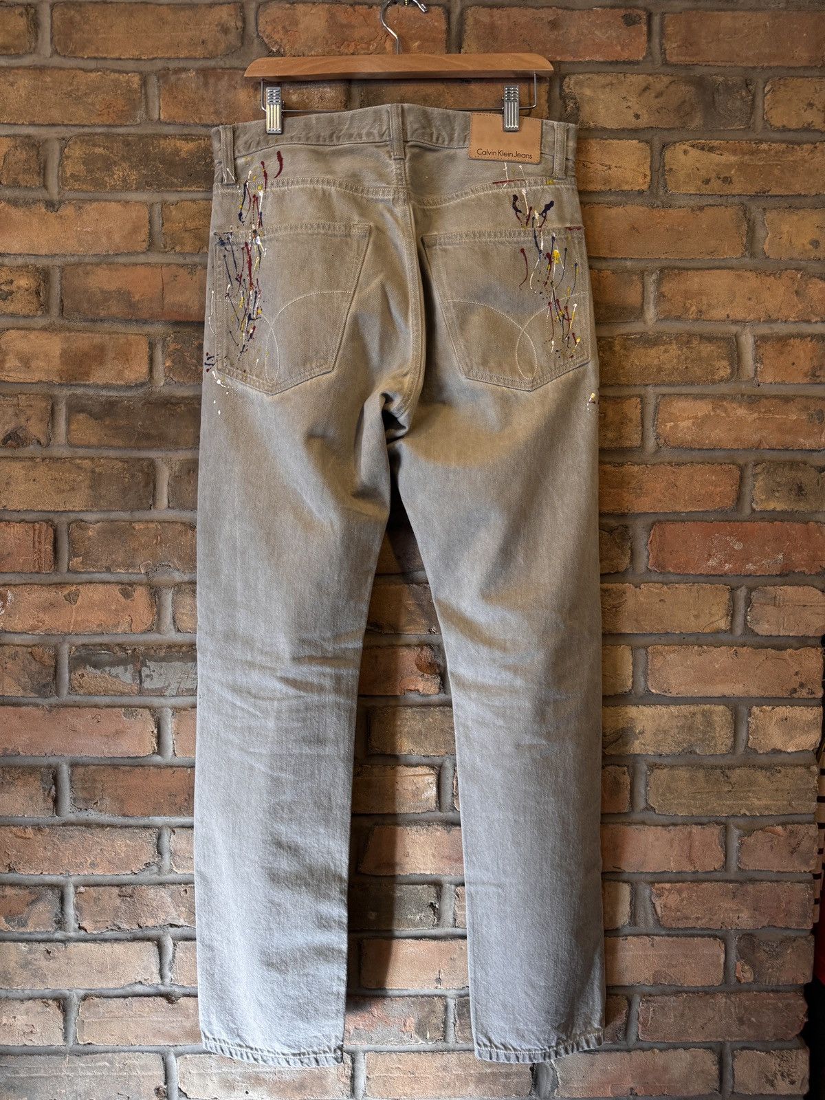 Calvin Klein Raf Simons Era Calvin Klein Paint Splatter Denim Size US 32 / EU 48 - 2 Thumbnail