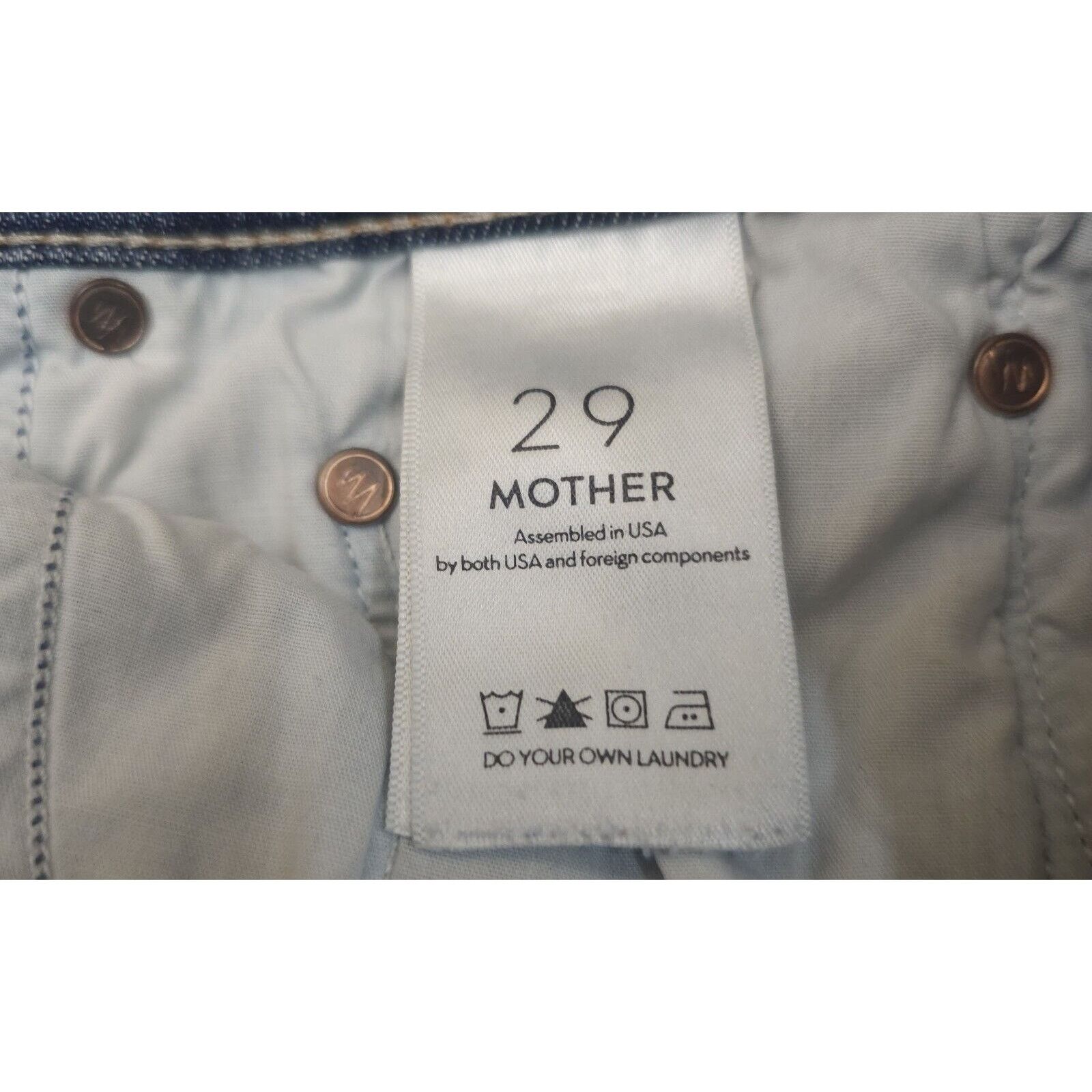 MOTHER Mother the Outsider Crop Jeans Crazy Like a Fox Wash Size 29 Size 29" - 8 Thumbnail