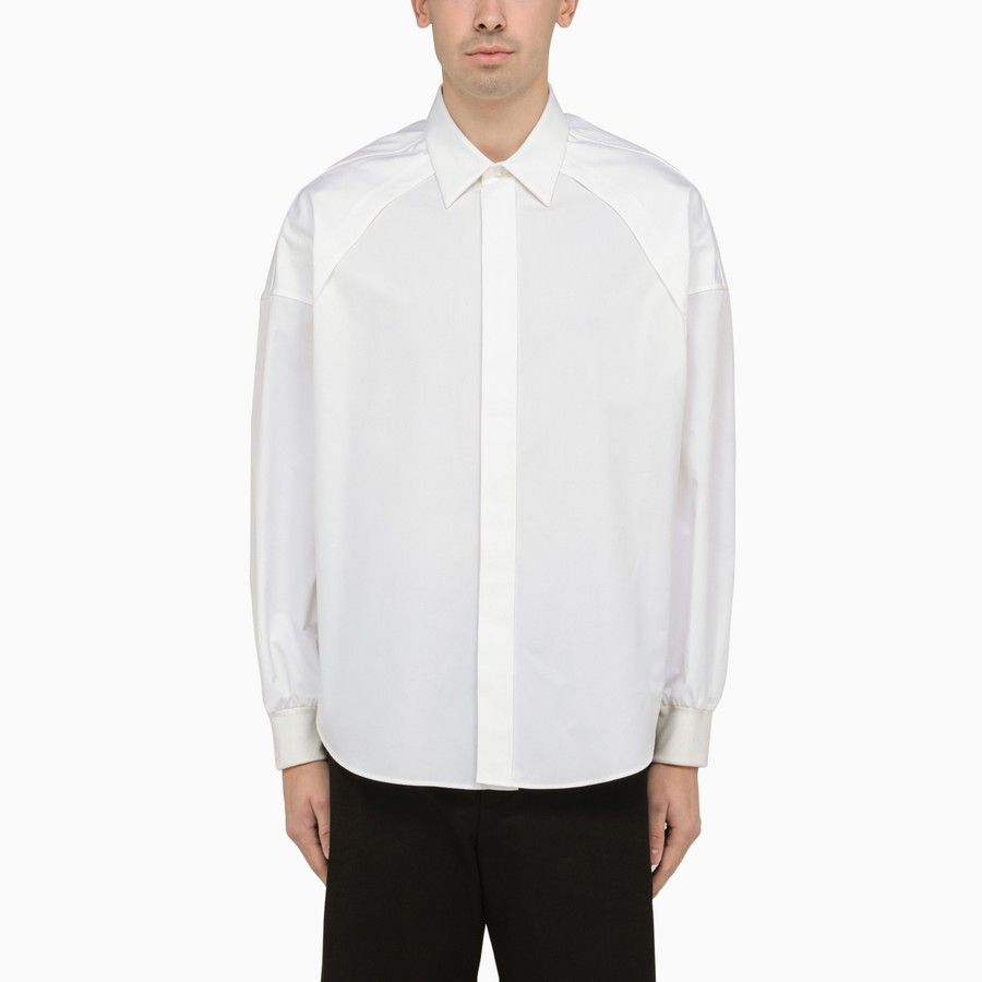 image of Alexander Mcqueen O1D2Blof0124 Shirt In White, Men's (Size Large)