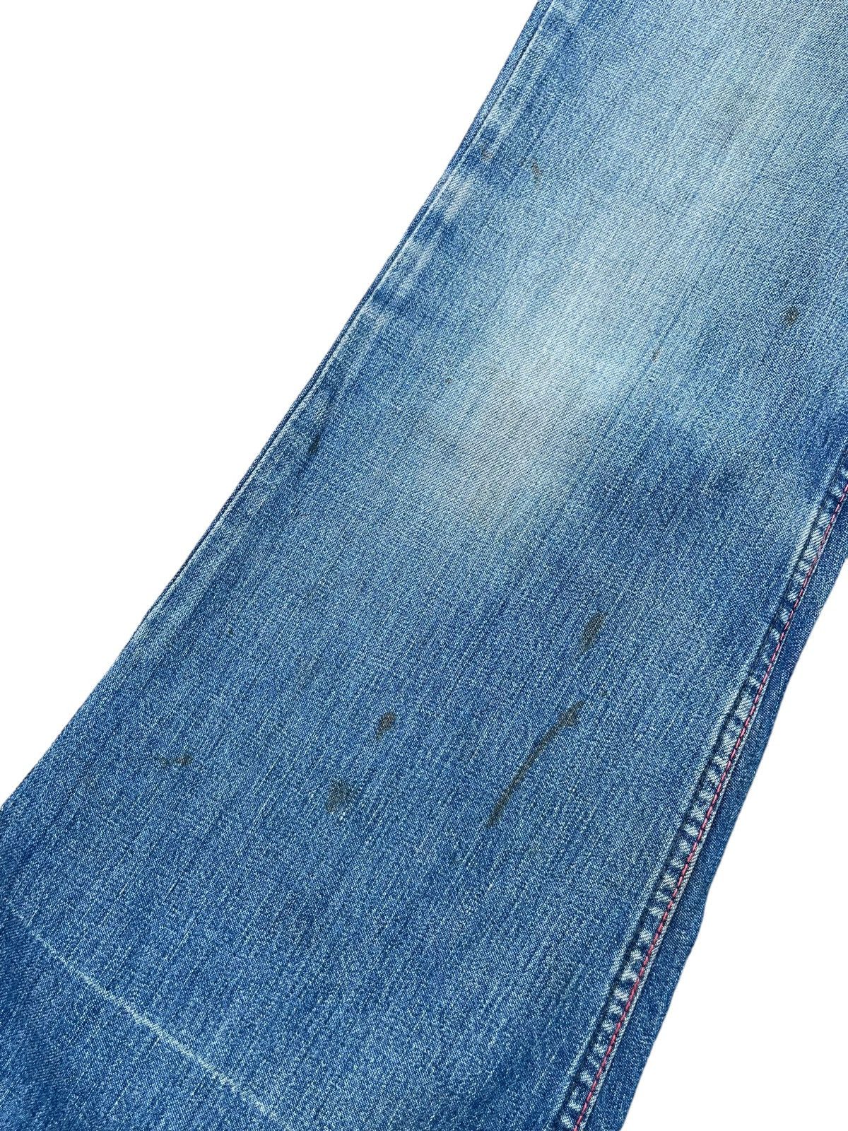 Japanese Brand Vintage Flare Jeans East Faded Denim Size 29" - 5 Thumbnail