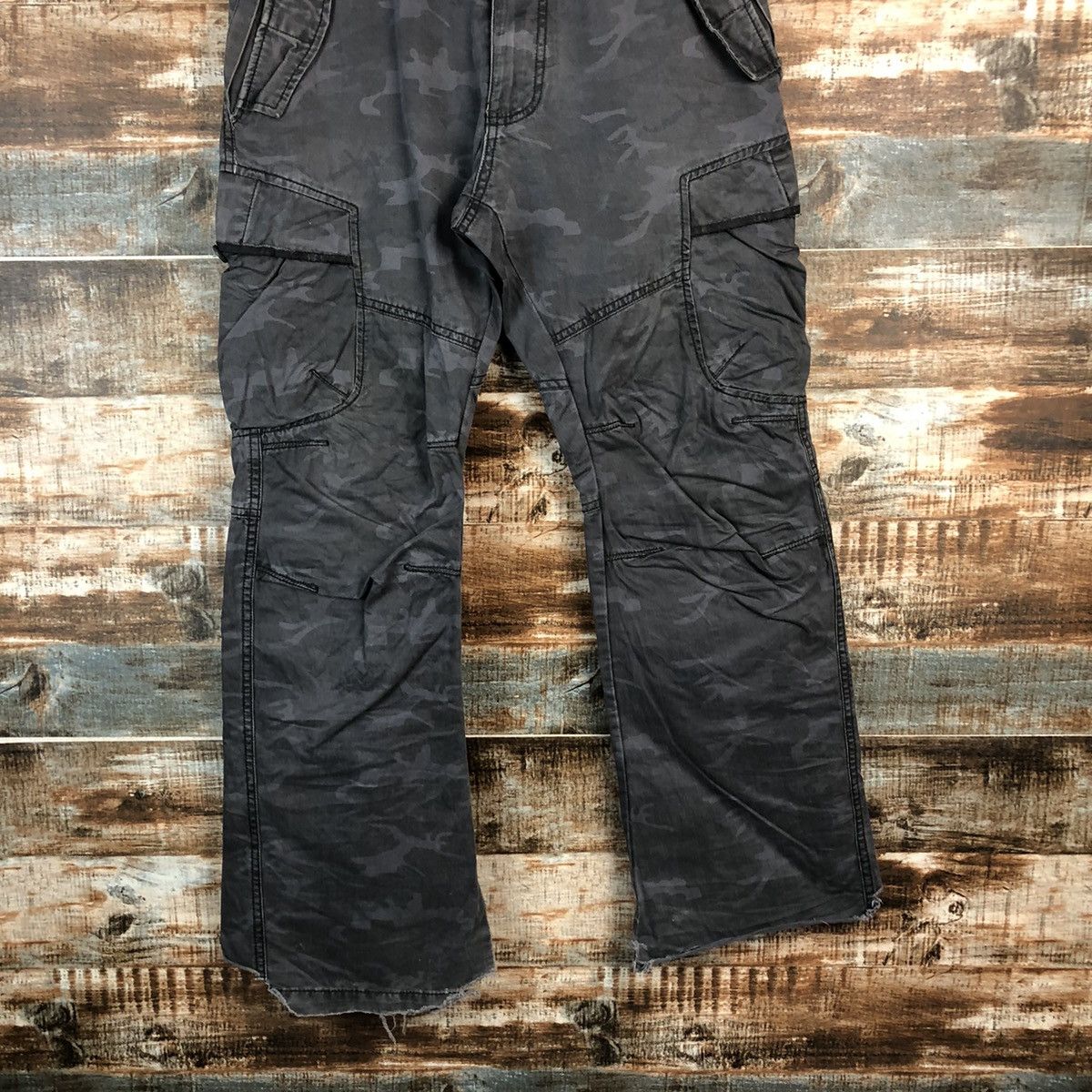 Japanese Brand DL Camo Gray Cargo Military utility Multipocket Pants #C638 Size US 29 - 3 Thumbnail
