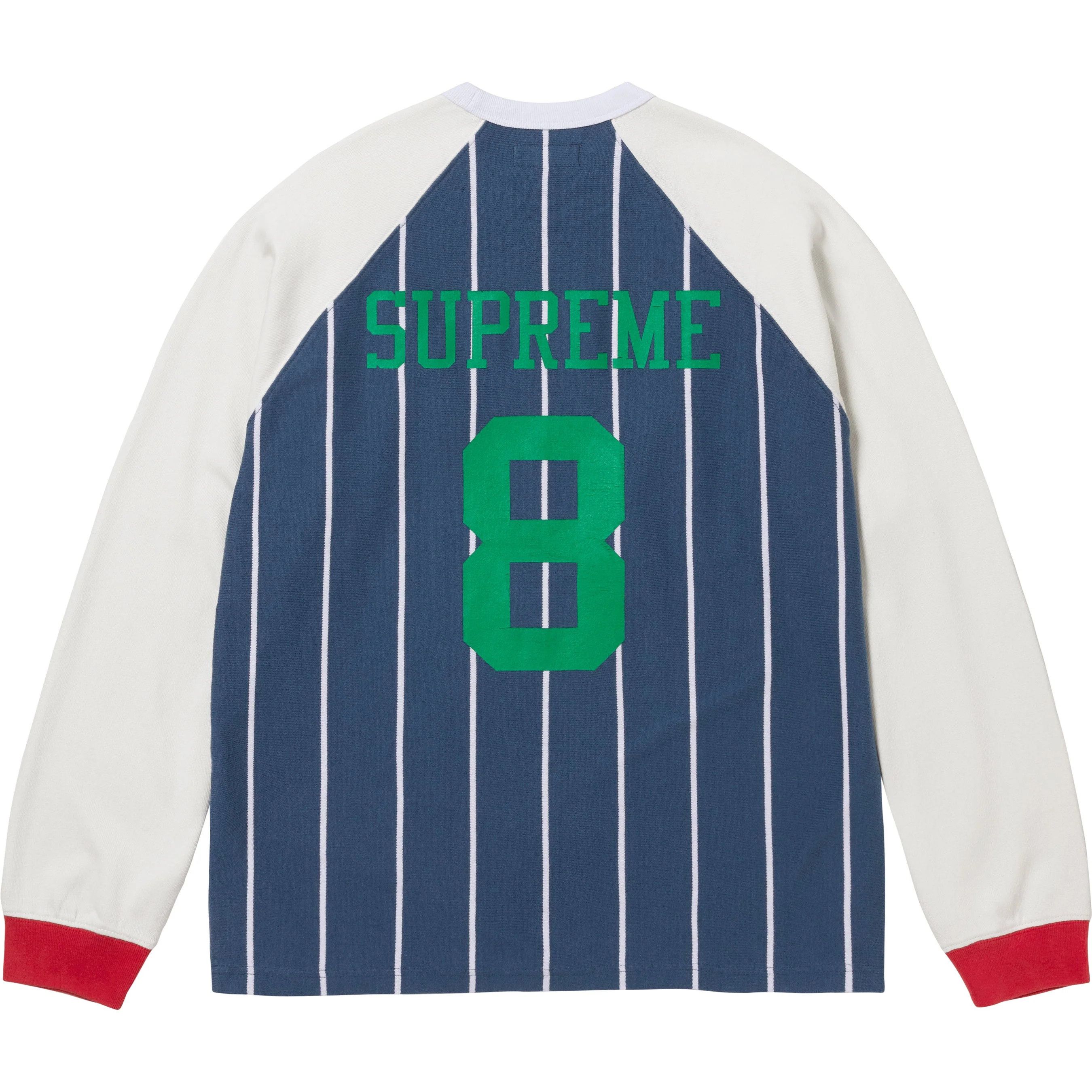 Supreme Supreme Stripe Raglan L/S Top Size US XXL / EU 58 / 5 - 1 Thumbnail