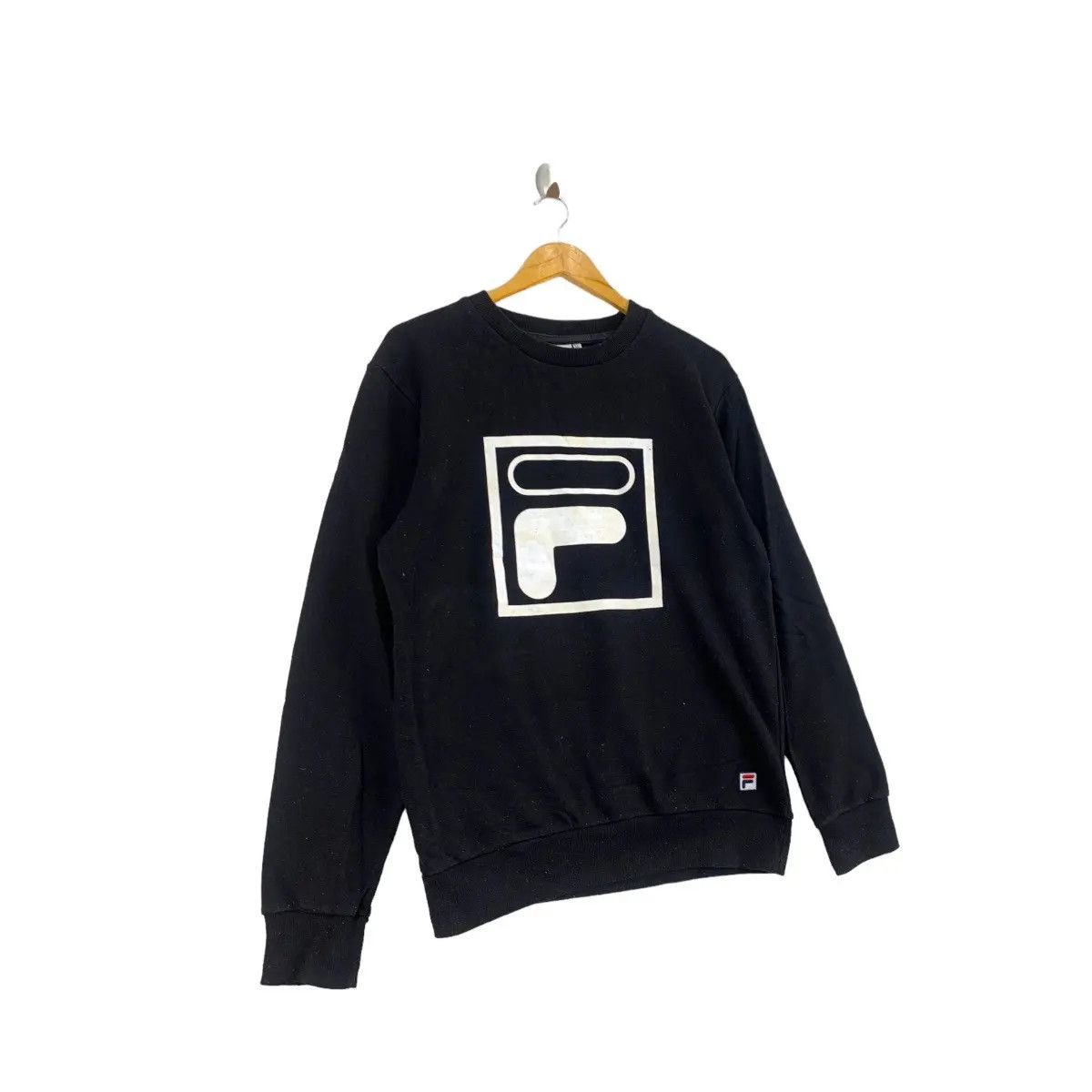 Fila Vintage FILA Big Logo Print Black Sweatshirt Size US XL / EU 56 / 4 - 2 Thumbnail
