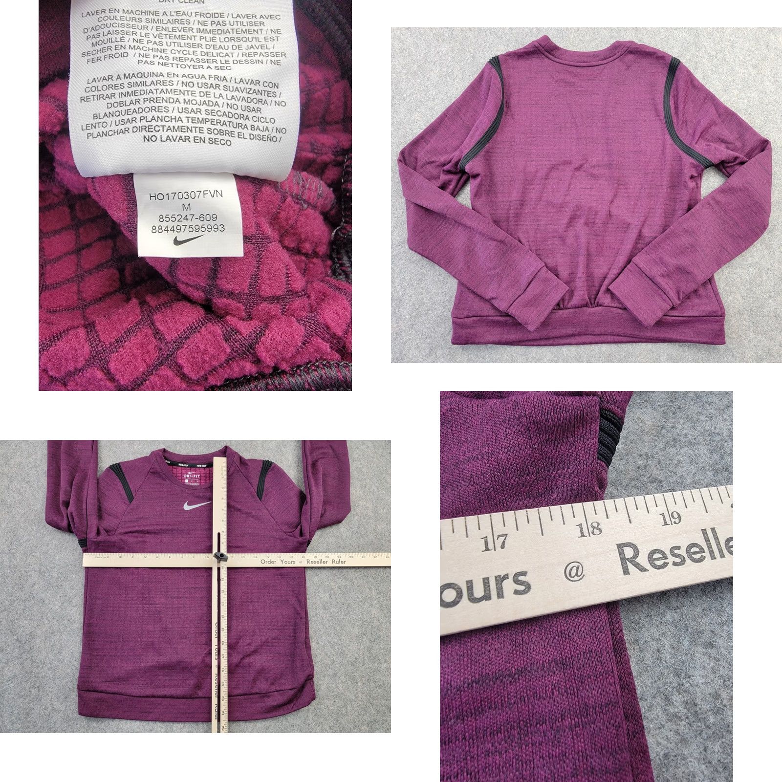 Nike Nike Golf Sweatshirt Womens M Purple Therma Sphere Dri Fit Pullover Crew Neck Size M / US 6-8 / IT 42-44 - 8 Thumbnail
