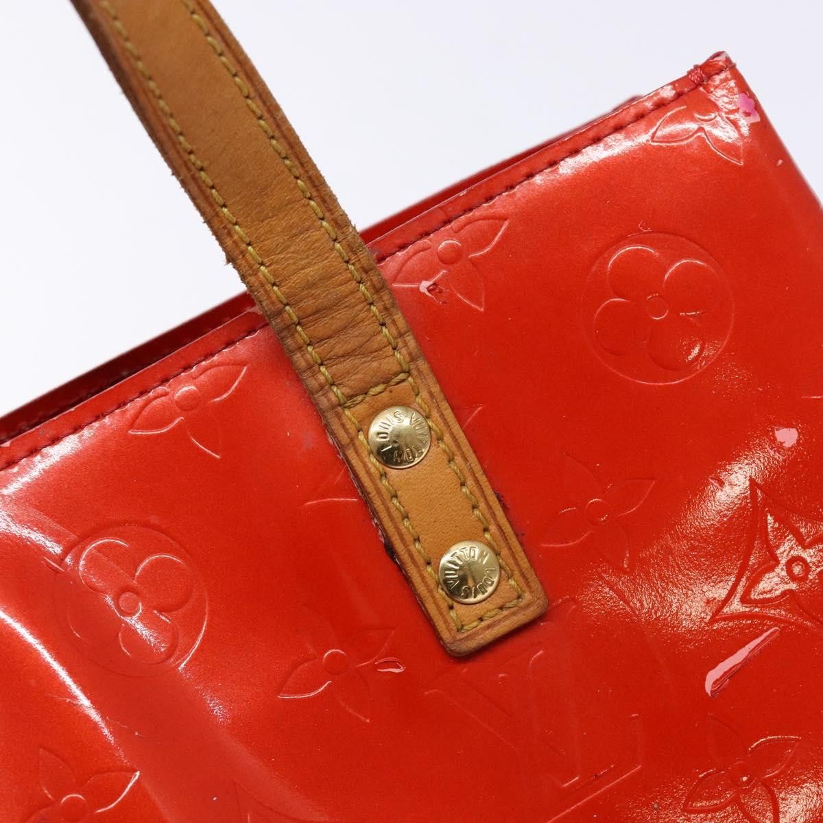 Louis Vuitton LOUIS VUITTON Monogram Vernis Reade PM Hand Bag Red Rouge Size ONE SIZE - 9 Thumbnail