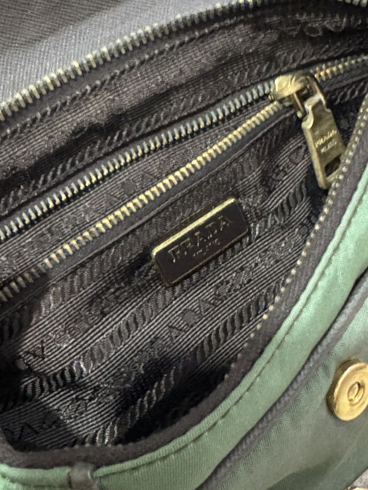 Prada Prada shoulder beg nylon green Size ONE SIZE - 9 Thumbnail