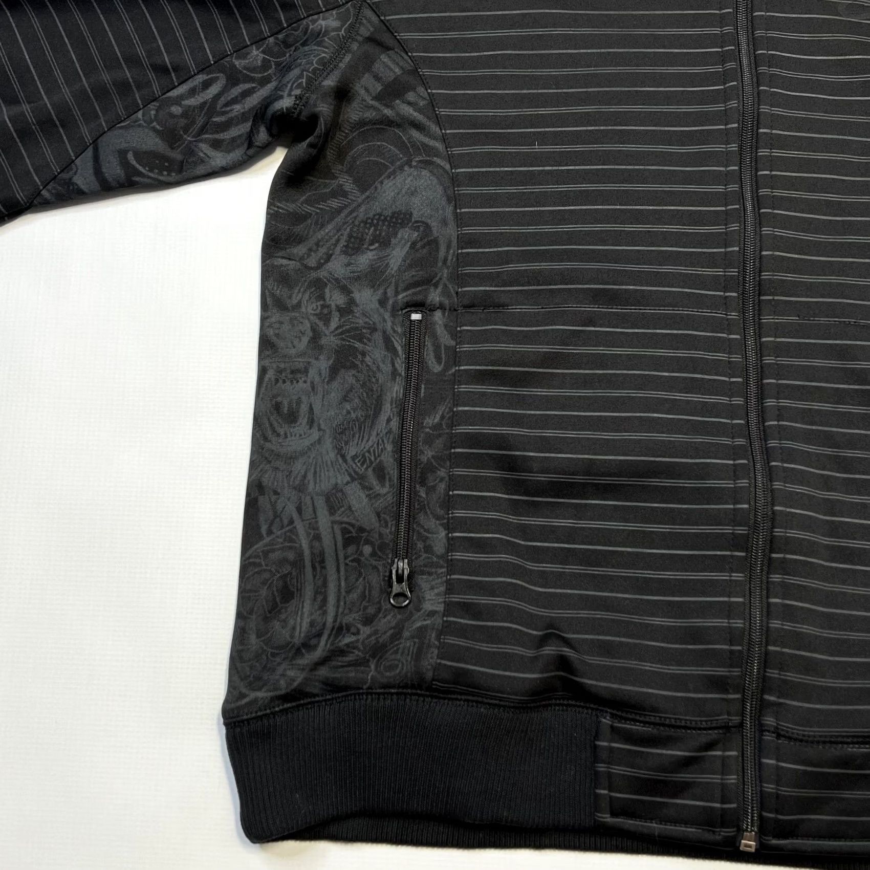 Alpinestars Alpinestars Jacket Mens L Black Full Zip Hooded Striped Softshell Logo Zipper Pocket Moto Street Size US L / EU 52-54 / 3 - 3 Thumbnail