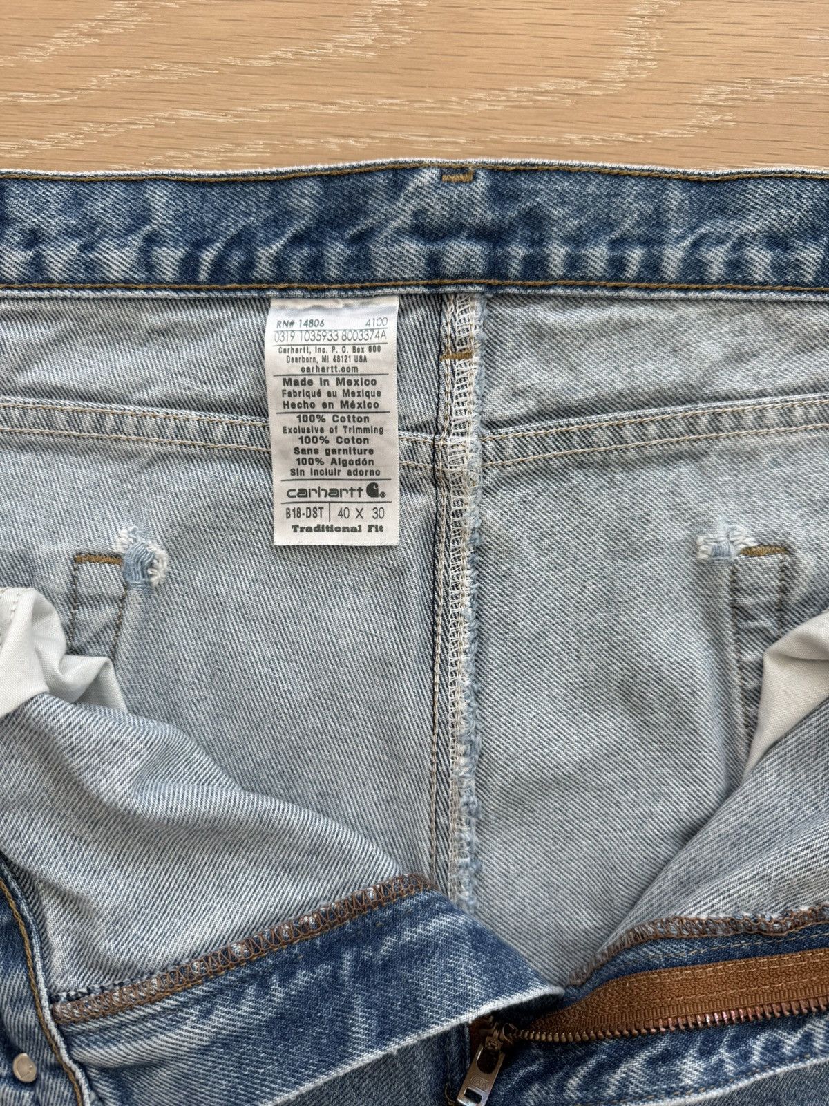Carhartt Carhartt Traditional Fit Blue Jeans 40x30 Size US 40 / EU 56 - 7 Thumbnail
