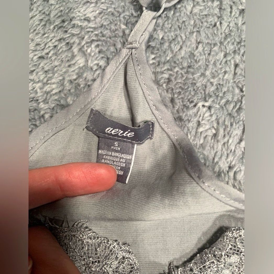 Vintage Aerie Gray Nightgown Slip Dress S Women Regular Size Small Chemise Dress - Gray Slip Nightgown Womens S Size S / US 4 / IT 40 - 5 Thumbnail