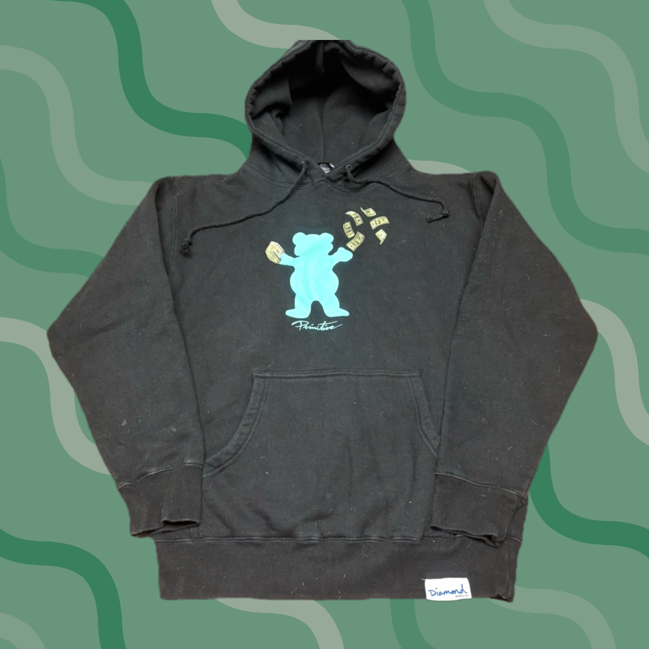 Primitive Primitive x Diamond Supply Co Black Sweatshirt Hoodie S Mens Regular Pullover Embroidered Logo Crewneck Sweatshirt Size US S / EU 44-46 / 1 - 1 Thumbnail