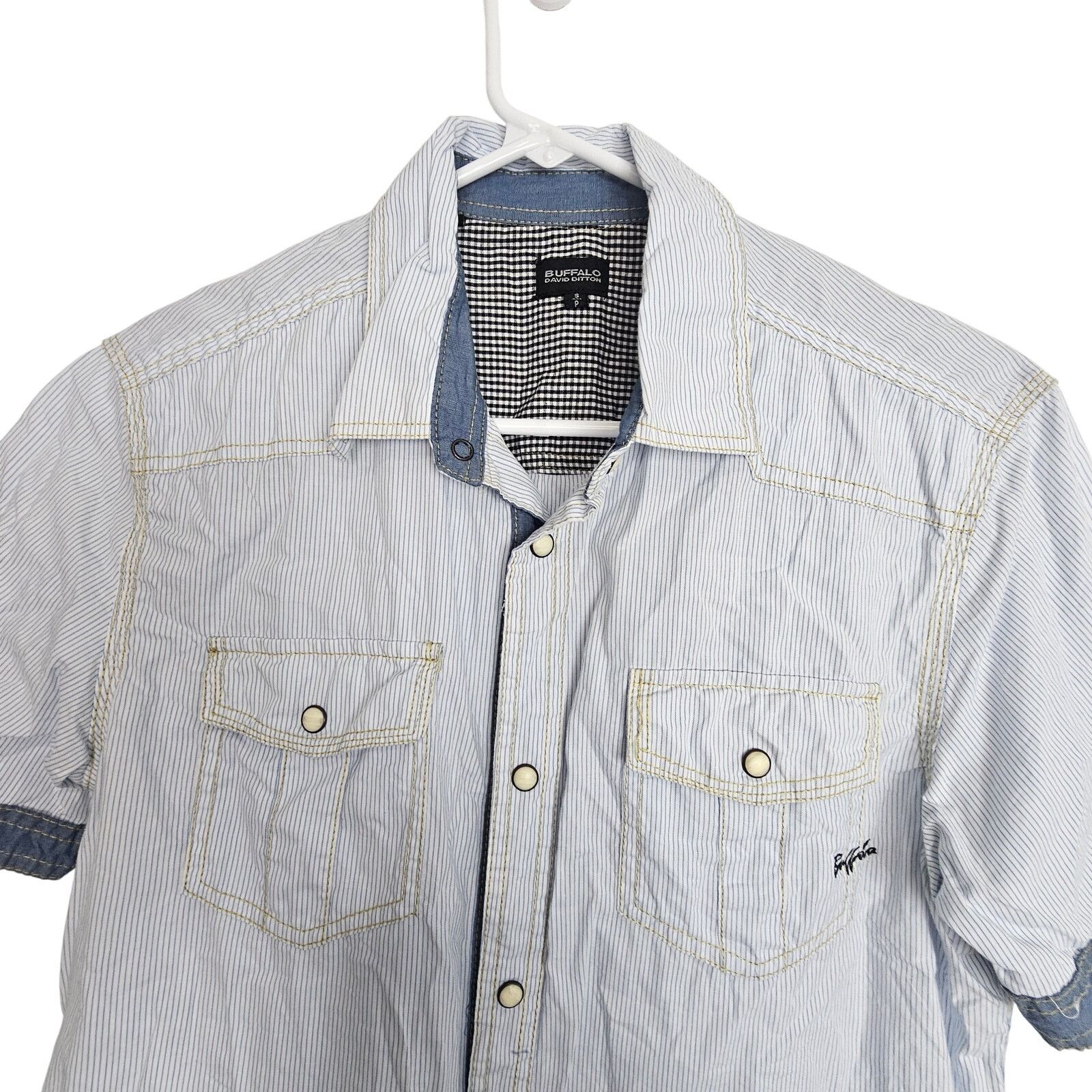 Buffalo David Bitton Buffalo David Bitton Men Striped Western Shirt Snap S Cowboy Size US S / EU 44-46 / 1 - 2 Thumbnail