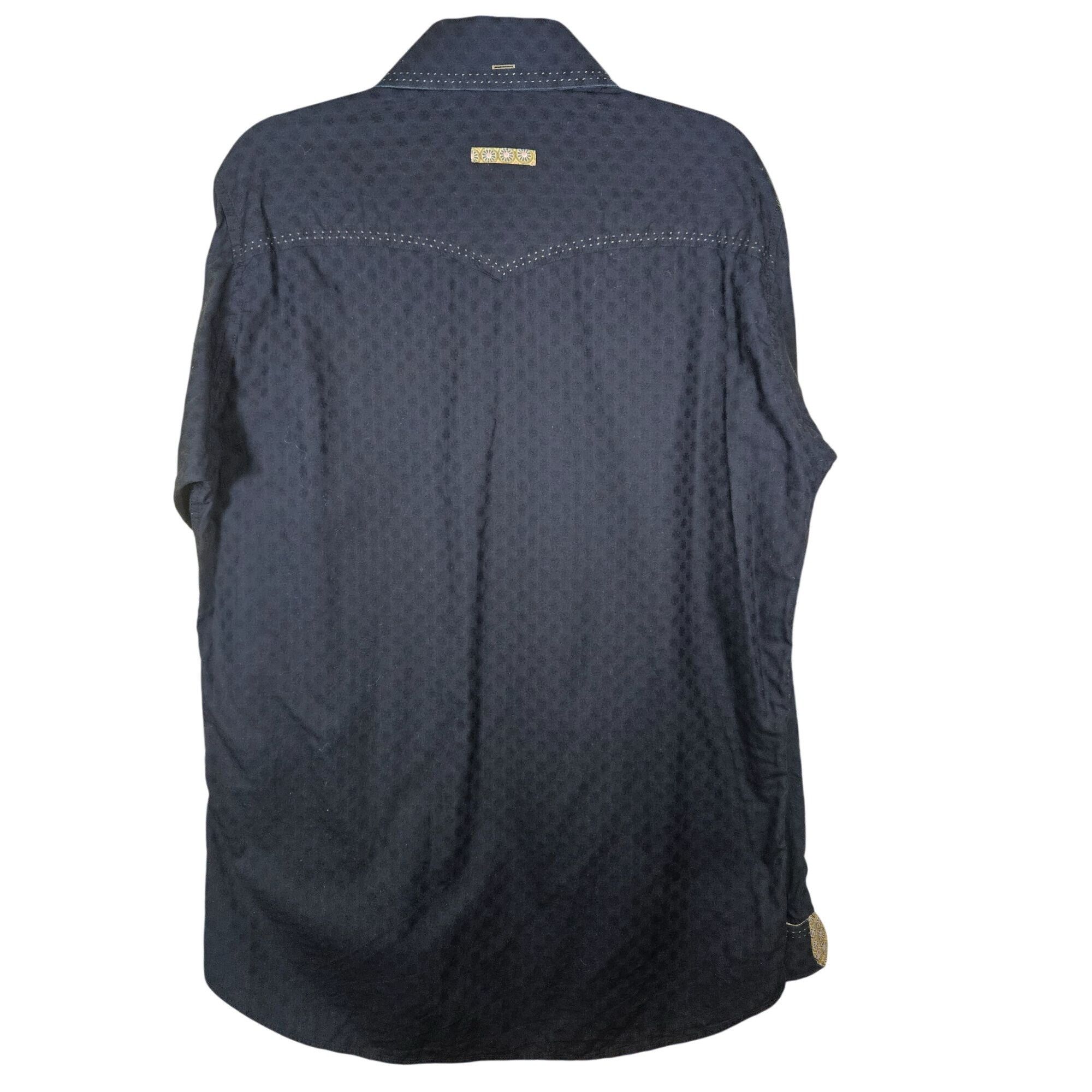 Bogosse Bogosse Men’s Button Down Shirt Navy 6 Quiet Luxury Dark Aca Size US XL / EU 56 / 4 - 3 Thumbnail