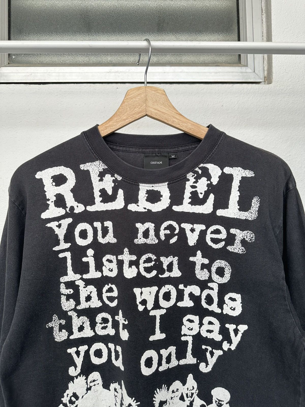 Algonquins 🔥Jrock🔥 - 00's OXFAM punk rebel long sleeve Size US M / EU 48-50 / 2 - 9 Thumbnail