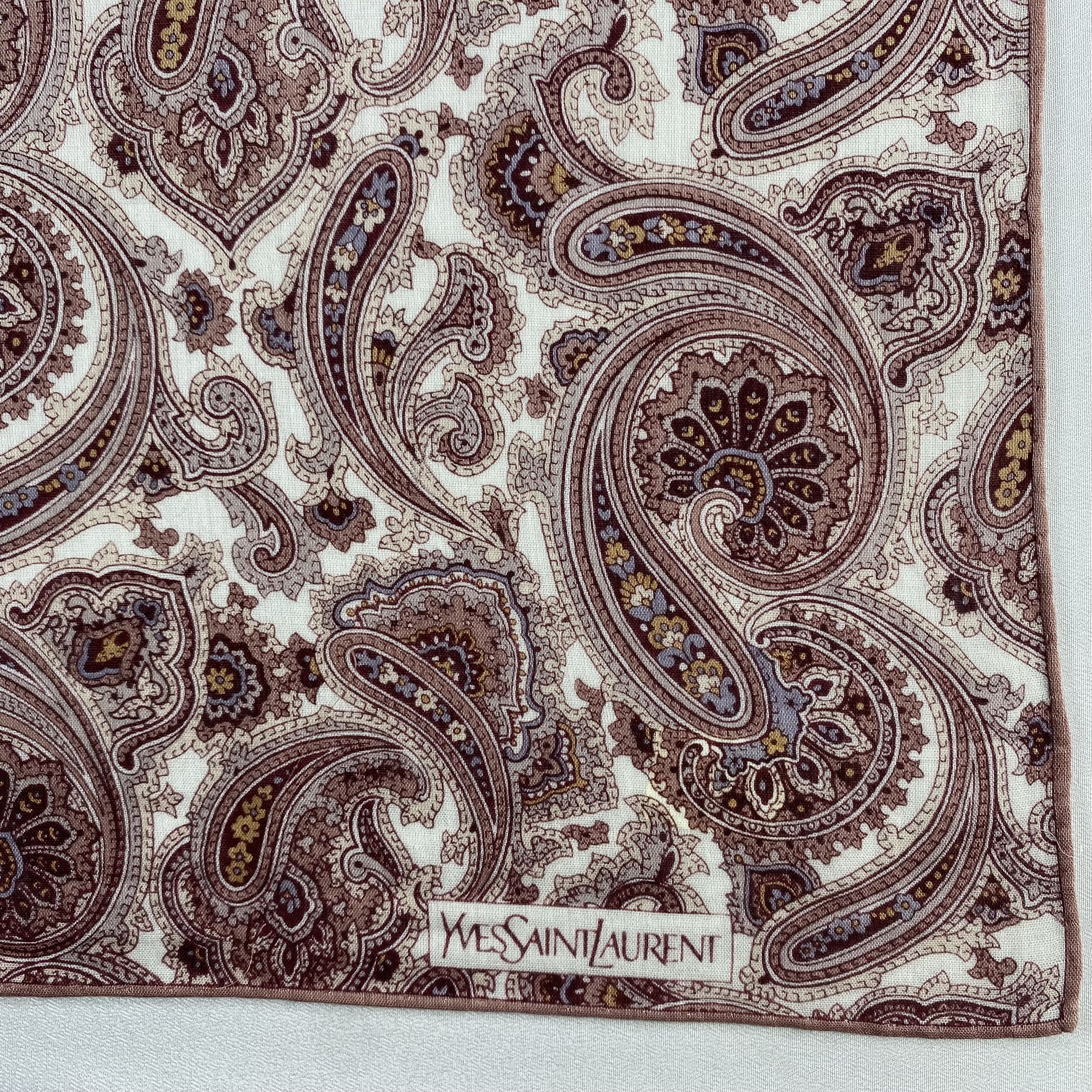 Vintage Yves Saint Laurent Handkerchief / Neckerchief-P1068 Size ONE SIZE - 3 Thumbnail