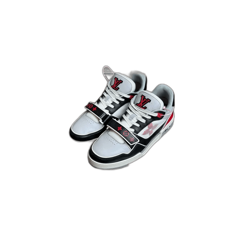 Louis Vuitton LV Trainer Black and Red Sneakers UK8 Size US 9 / EU 42 - 1 Thumbnail