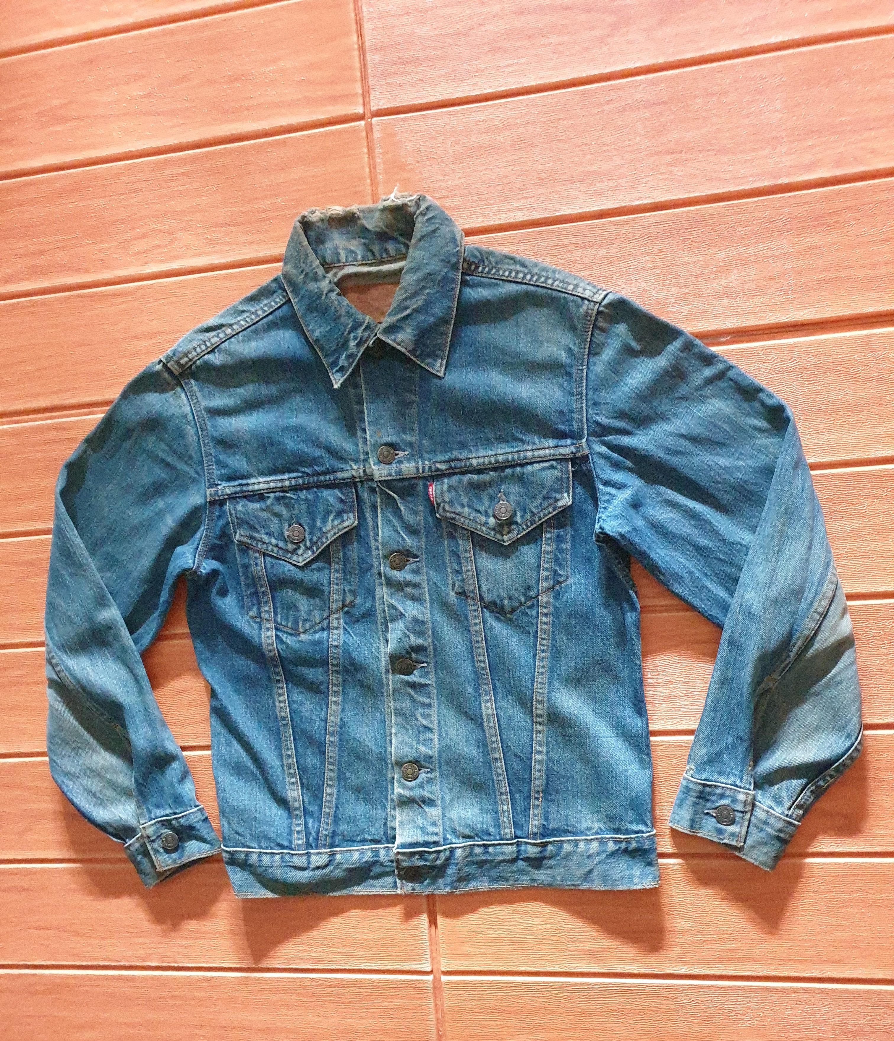 Levi's 💥Vintage Levis big E distressed Made in USA 350 jacket Size US S / EU 44-46 / 1 - 5 Thumbnail
