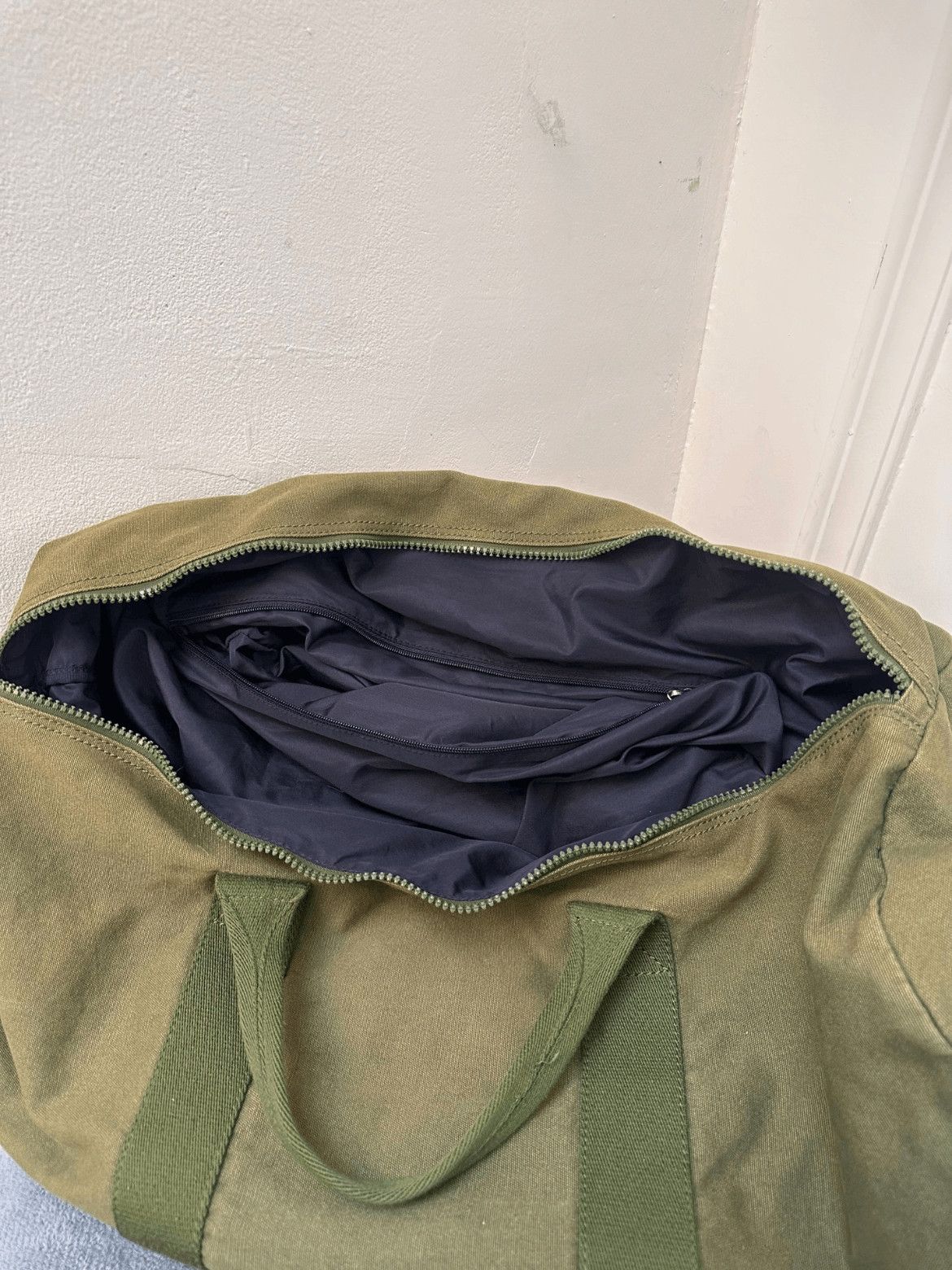 Yohji Yamamoto Yohji Yamamoto Mandarina Canvas Gym Bag-2507 Size ONE SIZE - 3 Thumbnail