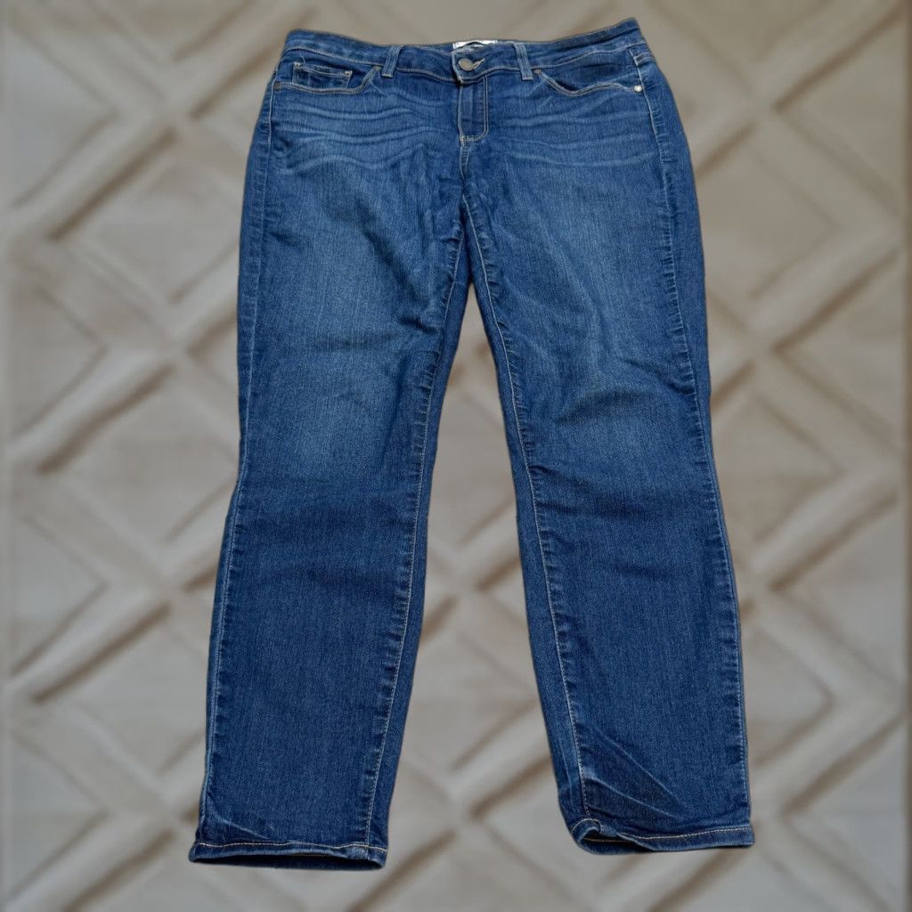 Paige VINTAGE Paige Verdugo Crop Denim Jeans Womens 31 Blue Medium Wash Mid Rise Stretch Casual Modern Size 24" / US 00 / IT 34 - 1 Thumbnail
