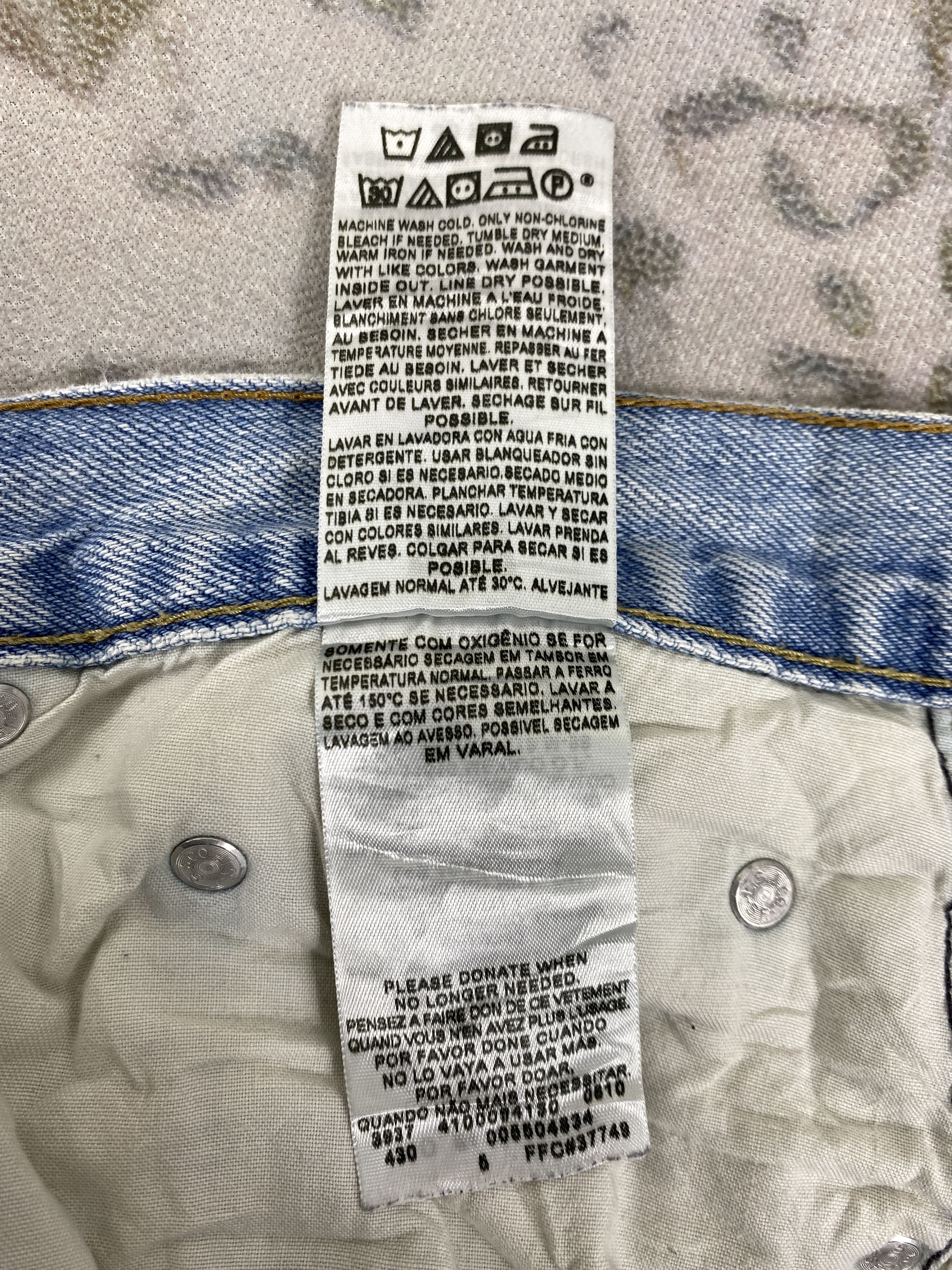 Levi's Light Blue Wash Levi's 550 Jeans 38x33 Denim -SJ101 Size US 38 / EU 54 - 11 Thumbnail