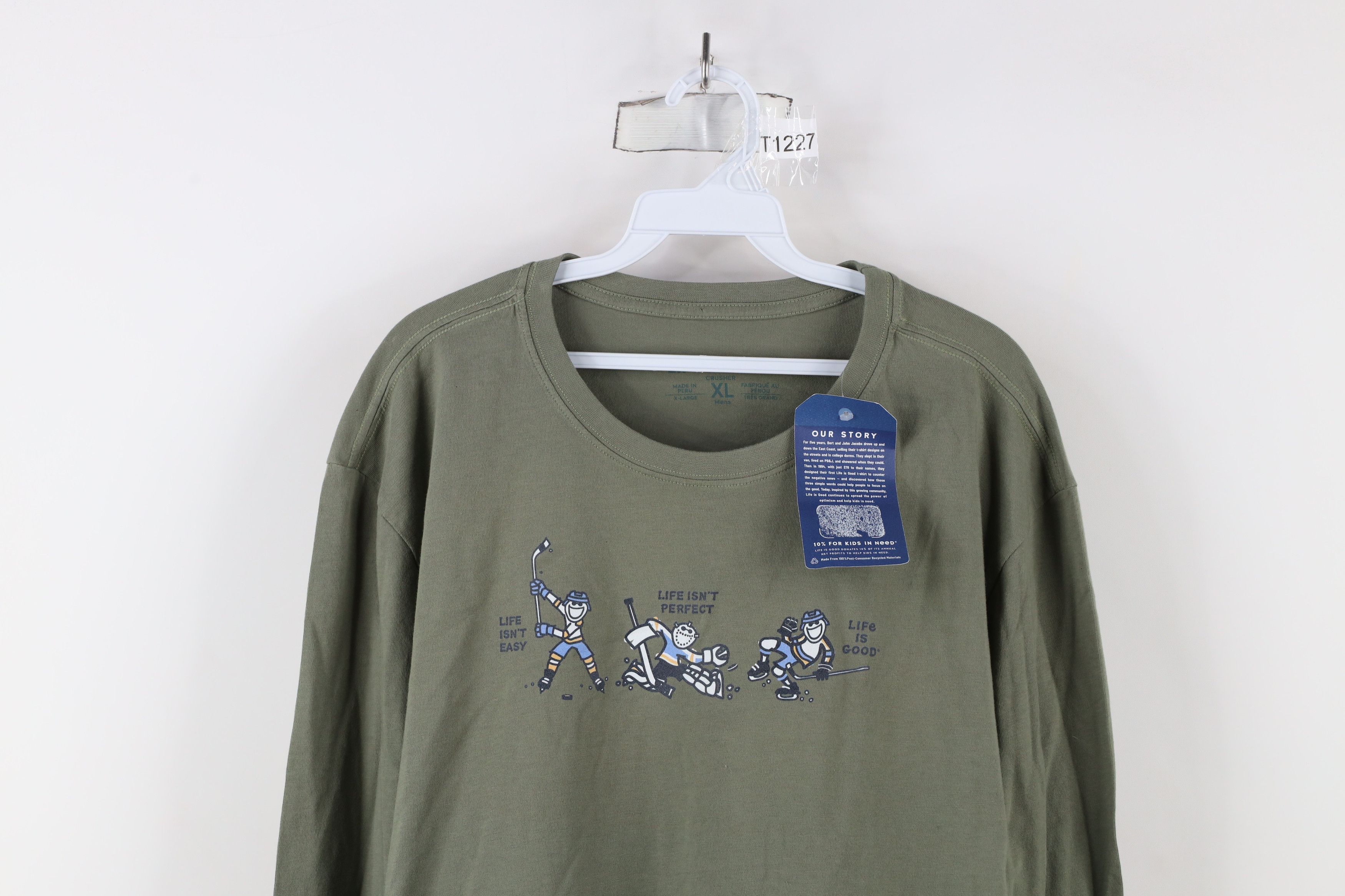 Life is Good × Vintage Deadstock Vintage Y2K Life Is Good Long Sleeve T-Shirt Green Size US XL / EU 56 / 4 - 2 Thumbnail