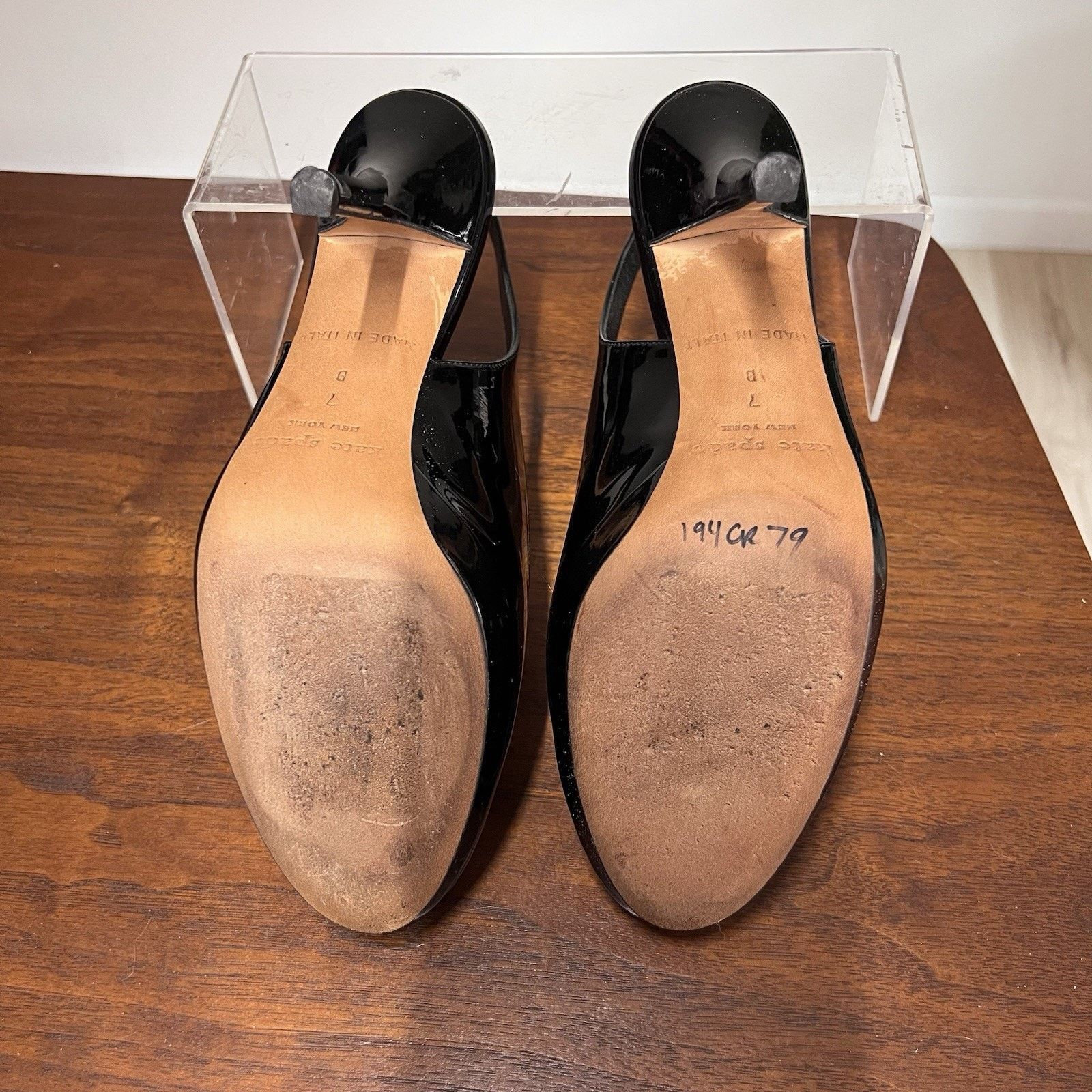 Kate Spade KATE SPADE Kenzie Leather Slingback Heel 7B Closed Toe Size US 7 / IT 37 - 7 Thumbnail