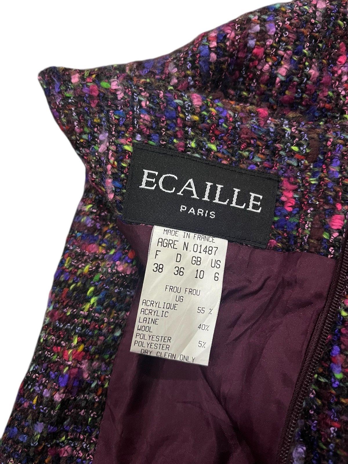 Designer ECAILLE PARIS SKIRT Size 28" / US 6 / IT 42 - 4 Thumbnail