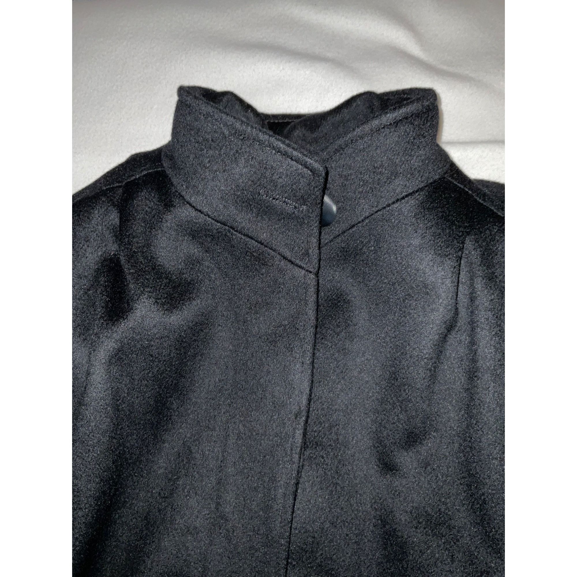 Other Casual Corner Women Wool blend long black Coat SZ14 bust58i Size XL / US 12-14 / IT 48-50 - 5 Thumbnail